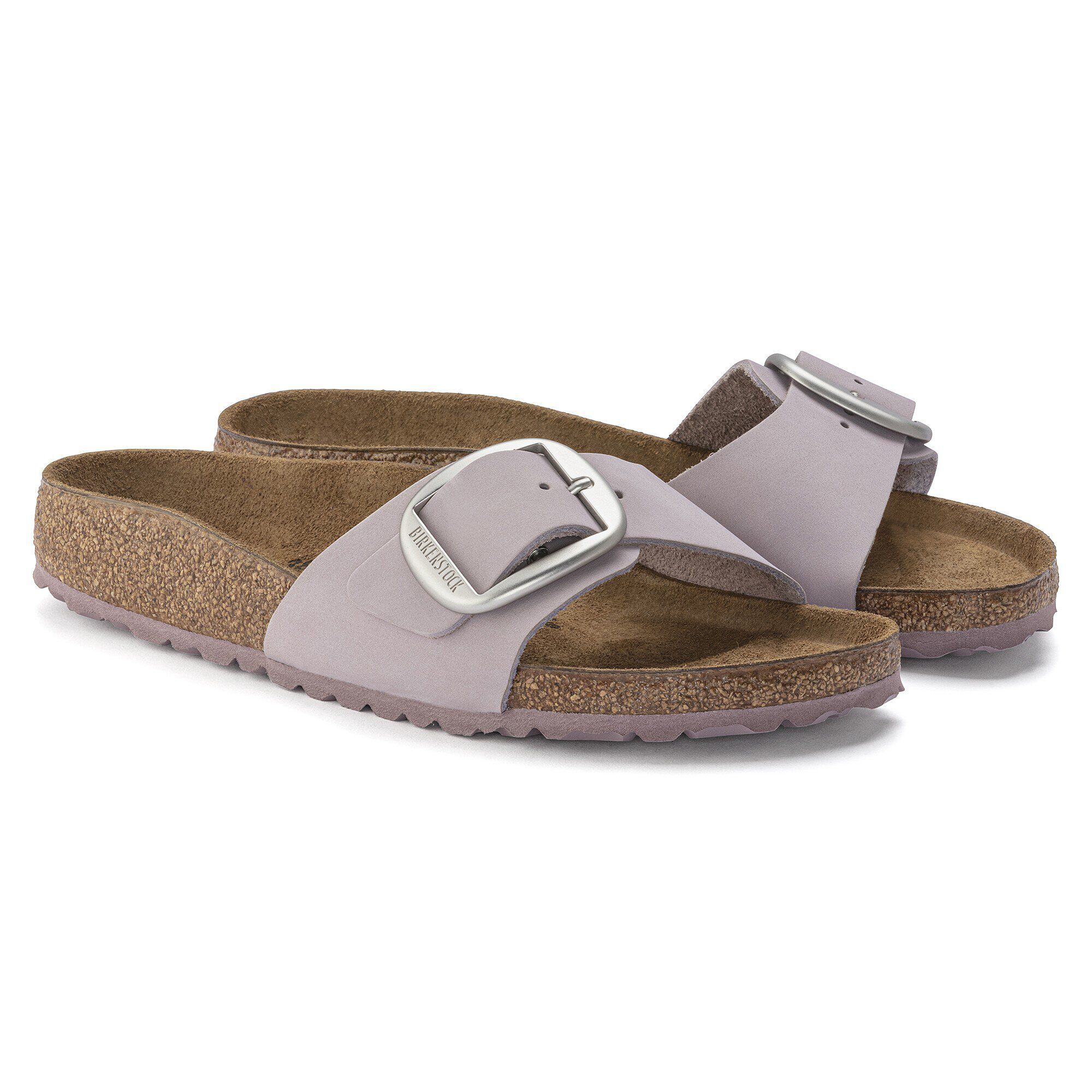 Madrid Big Buckle Nubuck Leather Yomo Lilac | BIRKENSTOCK