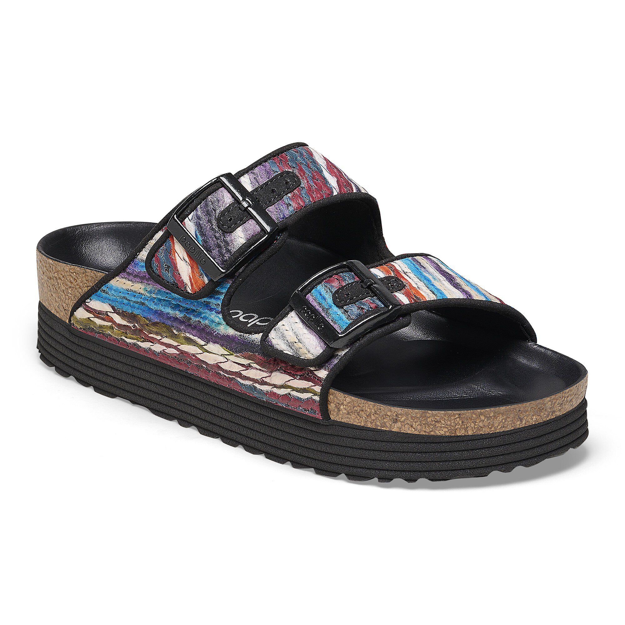 Birkenstock gizeh on sale platform black
