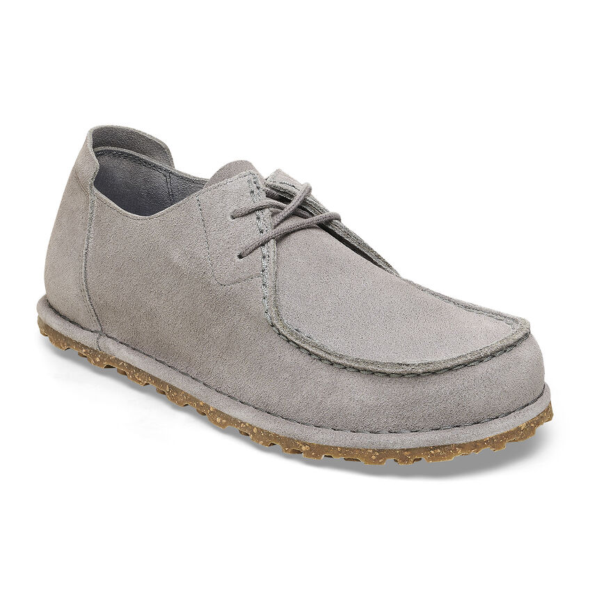 Utti Lace Suede Leather Whale Gray | BIRKENSTOCK