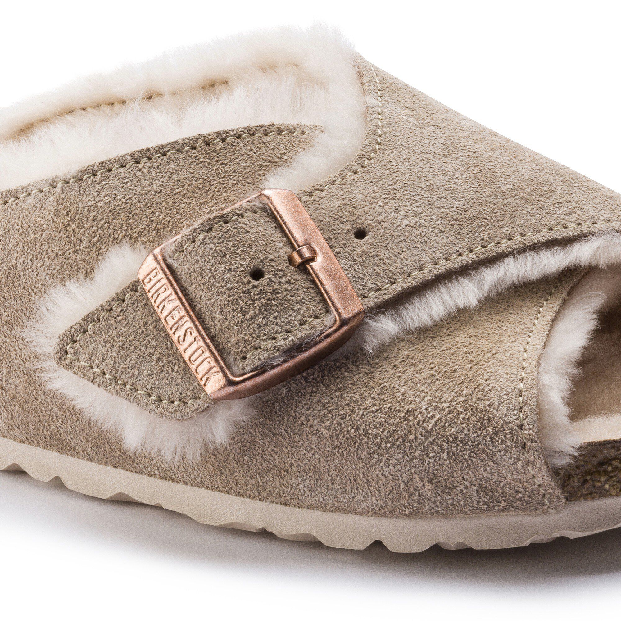 Arosa shearling birkenstock sandals 2025