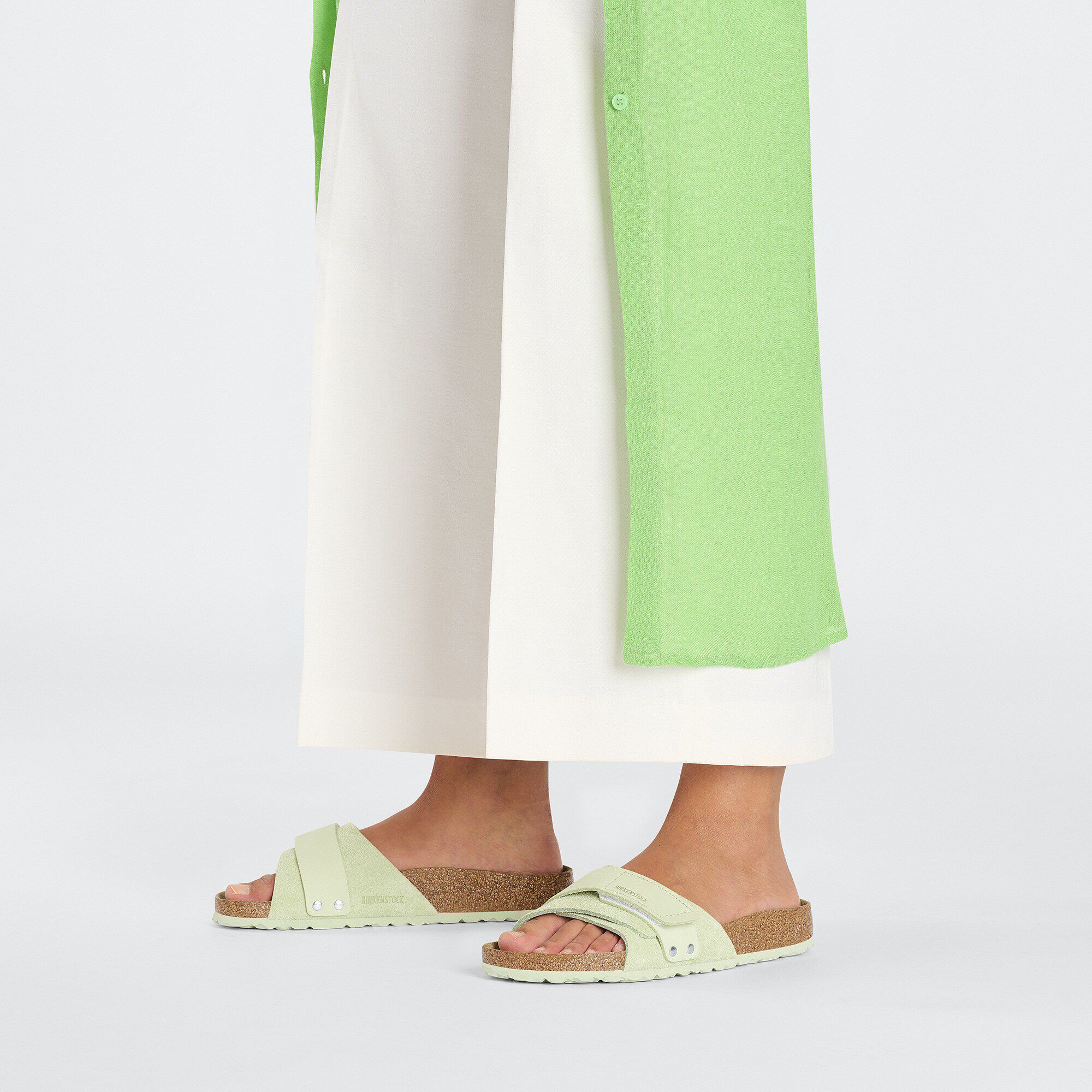 Oita Suede Leather Faded Lime | BIRKENSTOCK