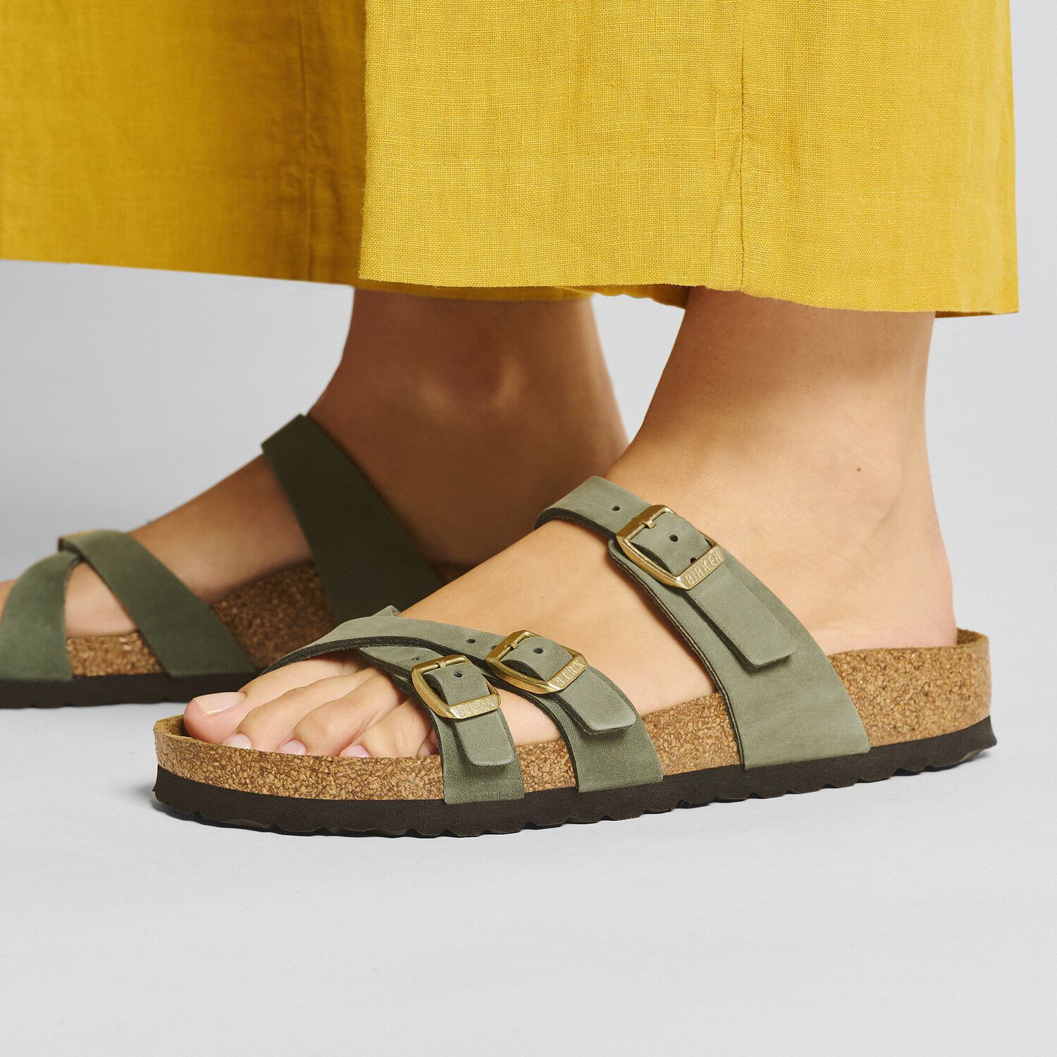 Franca Nubuck Leather Thyme BIRKENSTOCK