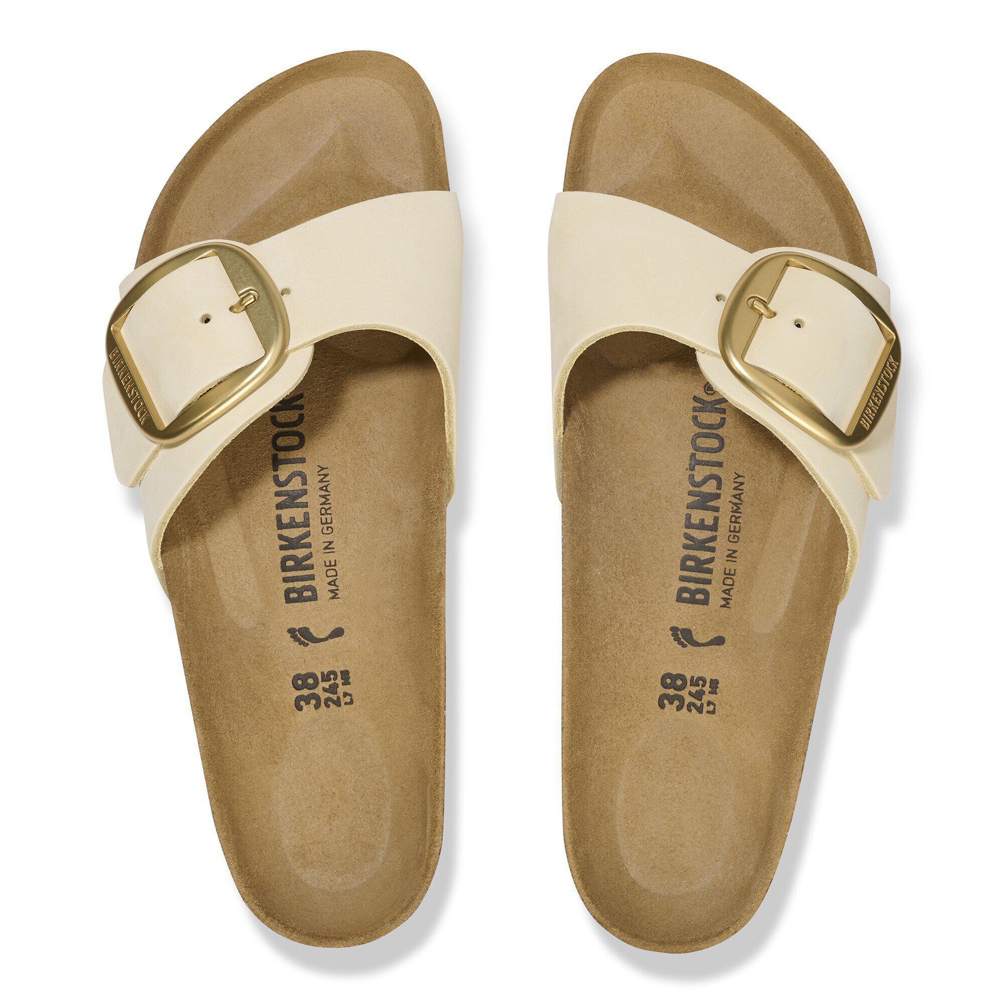［大人気！］BIRKENSTOCK MADRID SANDALS 1025298ECRU Madrid Big Buckle Nubuck Leather Ecru | BIRKENSTOCK