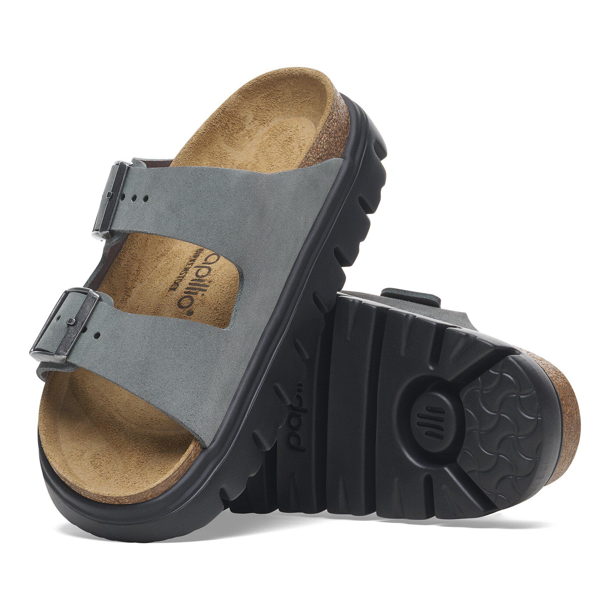 新品 Suede Chunky Arizona Leather BIRKENSTOCK | Black Gray/ Basalt ジャケット・アウター