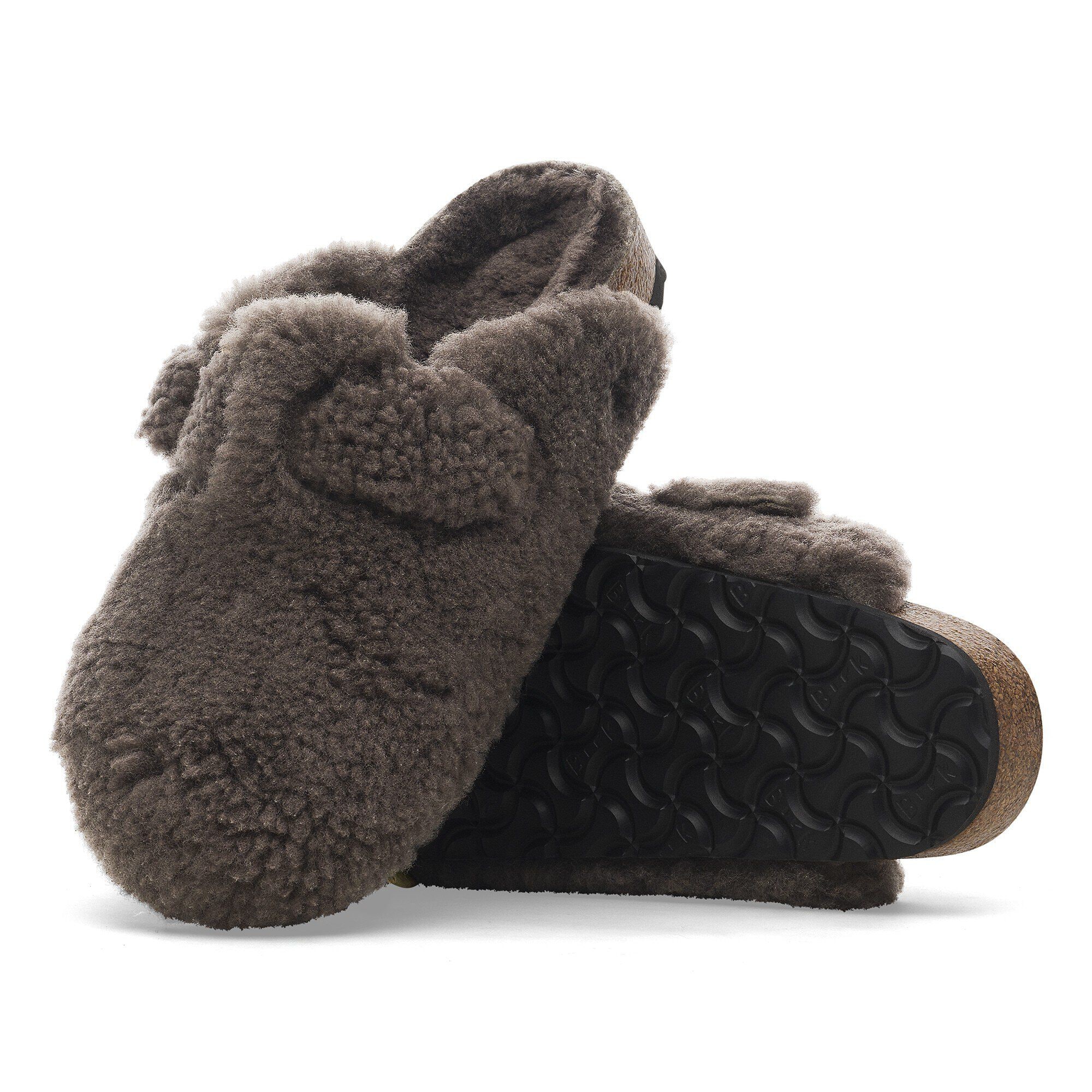 Boston Big Buckle Shearling Concrete Gray | BIRKENSTOCK Boston Big Buckle Shearling Concrete Gray | BIRKENSTOCK