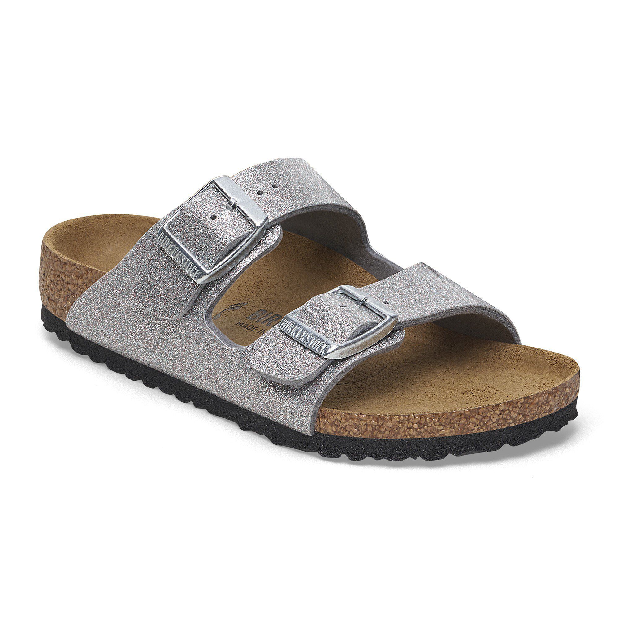 Arizona Kids Birko-Flor Sparkling Light Silver | BIRKENSTOCK