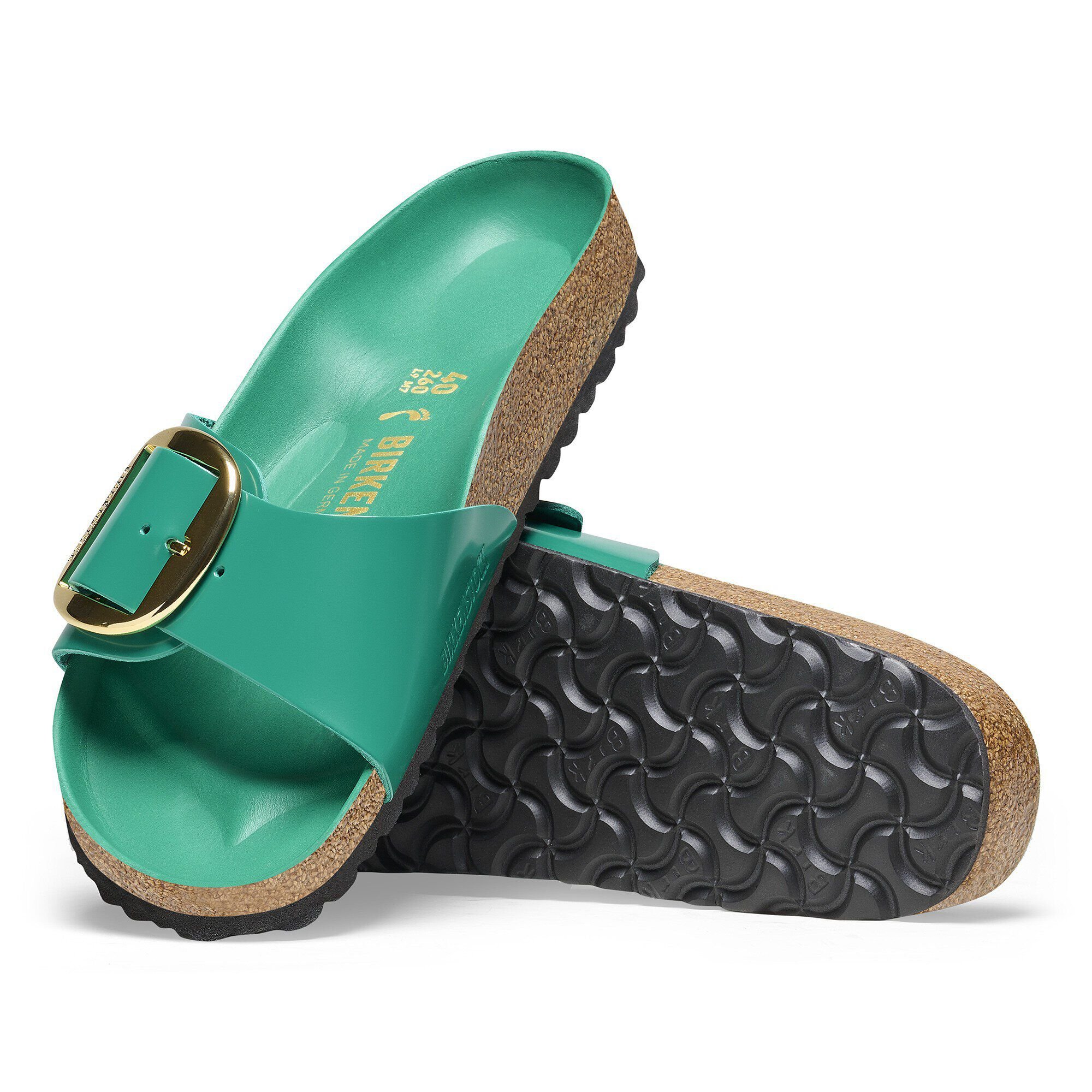 Madrid Big Buckle Natural Leather Patent High Shine Digital