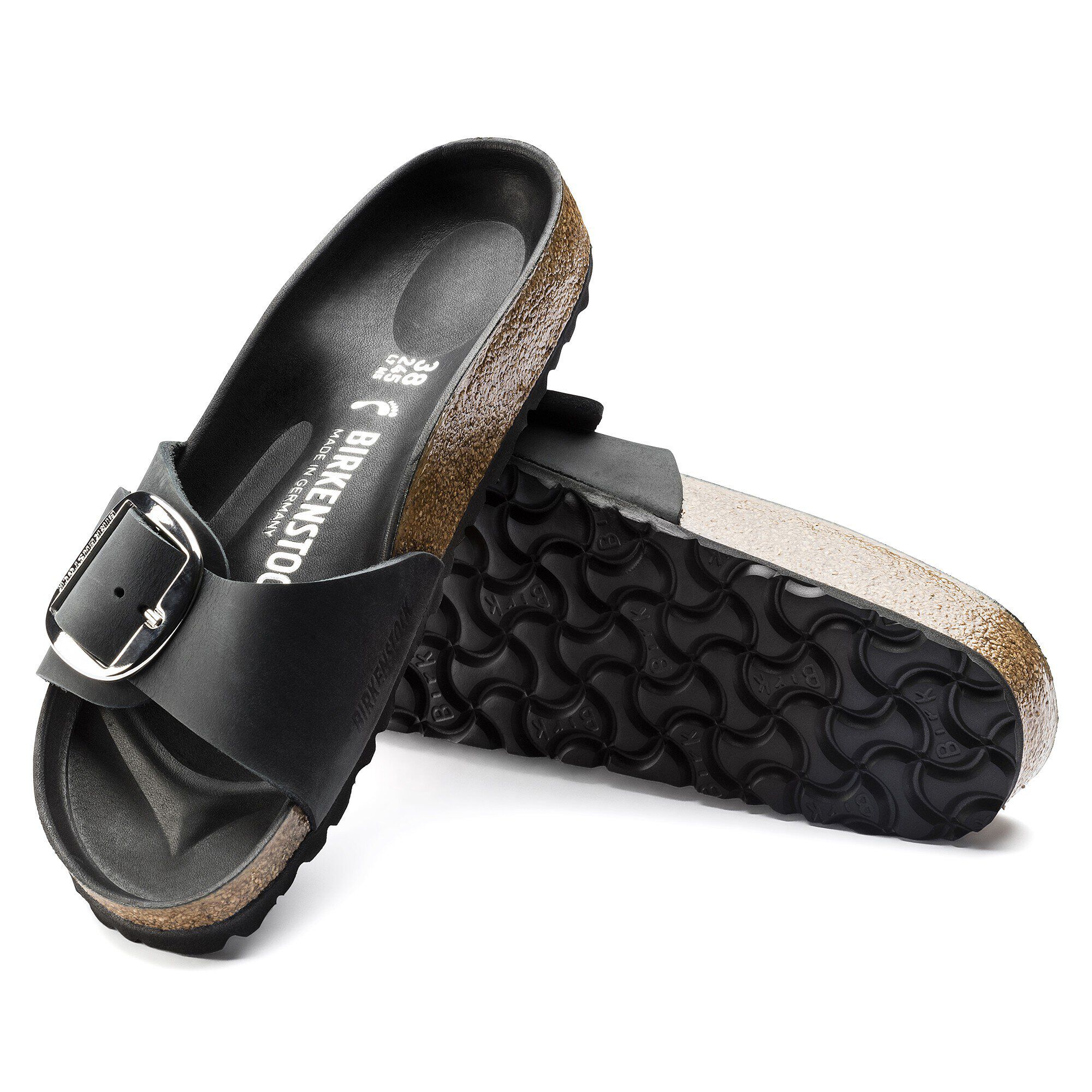 Madrid Big Buckle Oiled Leather Black | BIRKENSTOCK Madrid Big Buckle Oiled Leather Black | BIRKENSTOCK