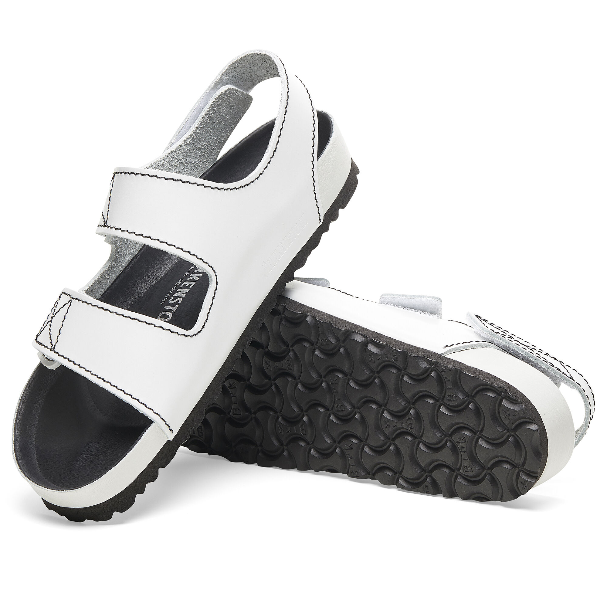 Birkenstock milano white leather top