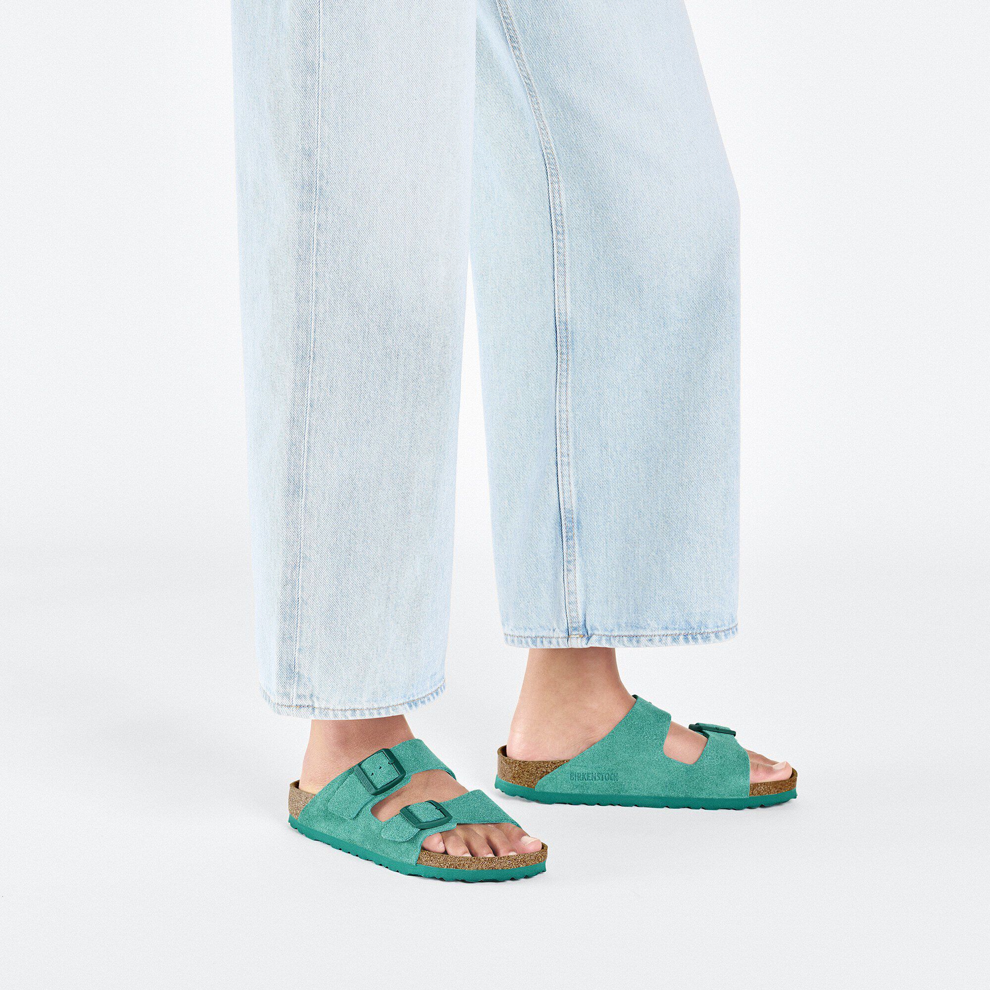 Arizona Suede Leather Digital Green BIRKENSTOCK