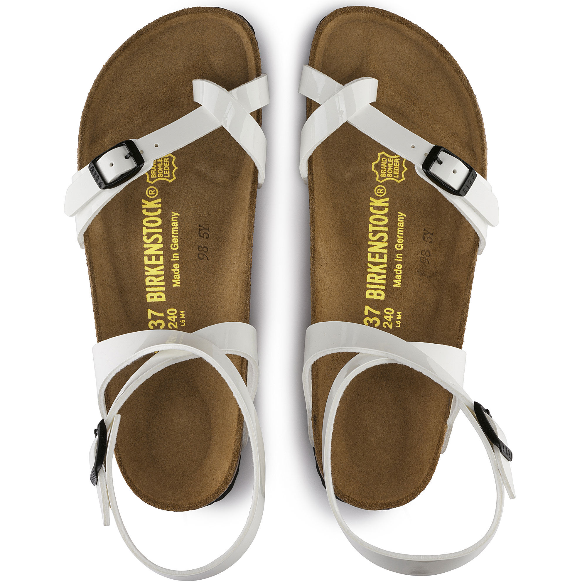 Birkenstock yara shop white patent