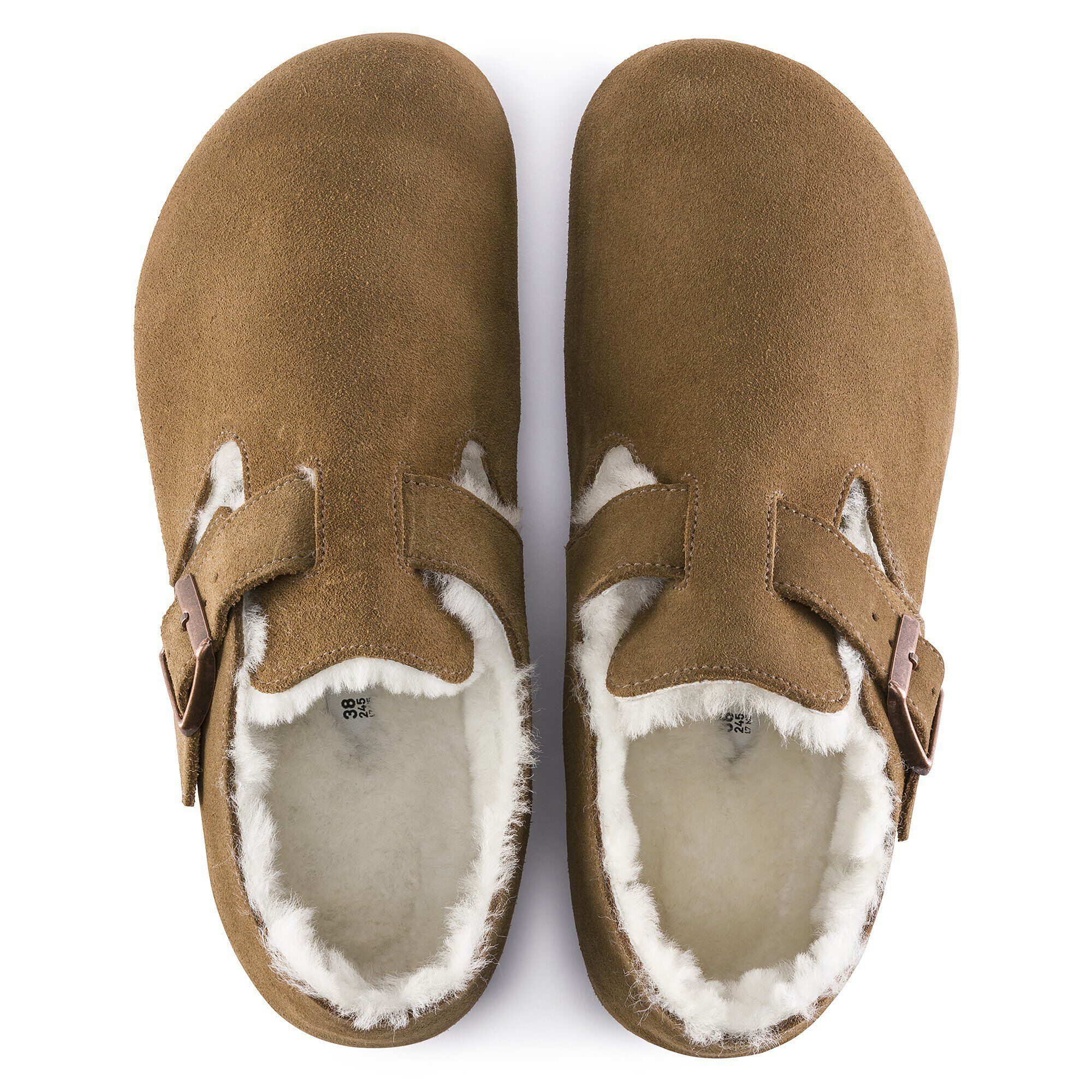 口コミ・レビュー評価が高いおすすめ人気商品の通販 London BIRKENSTOCK | Tea Dark Leather Suede Shearling 靴