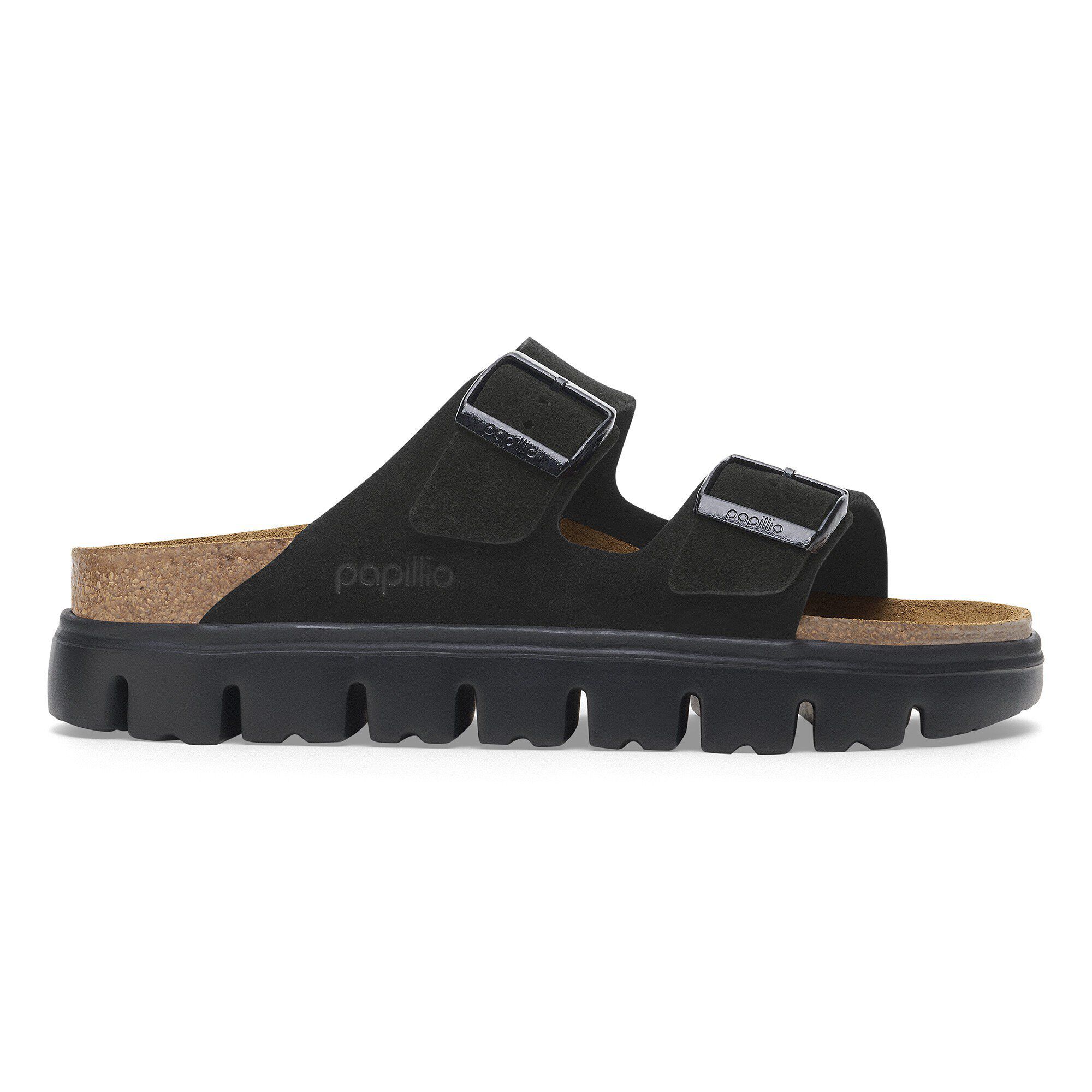 Arizona Chunky Suede Leather Black/Black | BIRKENSTOCK