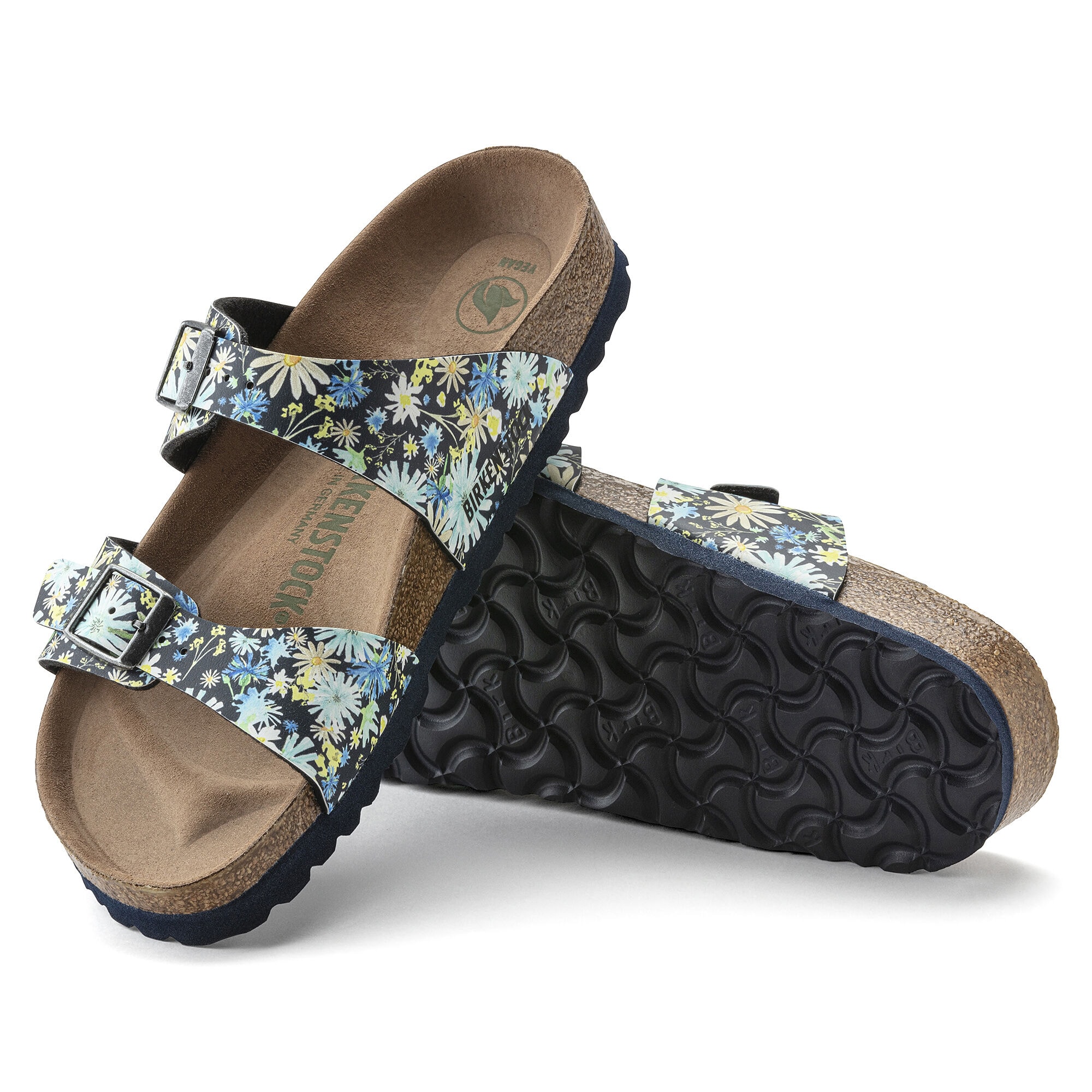 Sydney Vegan Birko Flor Summer Floral Blue BIRKENSTOCK