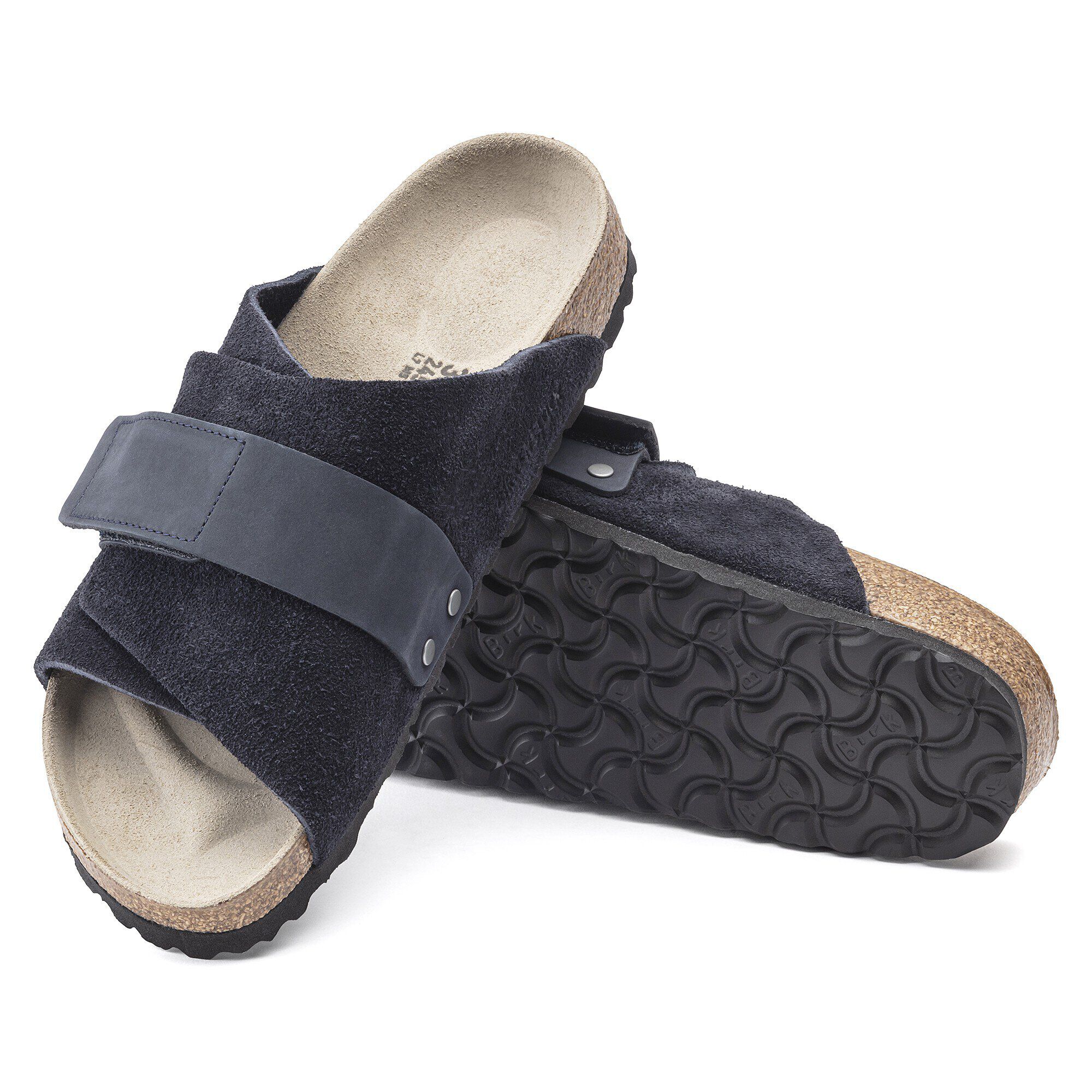 【★超目玉】 Kyoto Nubuck-Suede BIRKENSTOCK | Blue Midnight Leather 靴