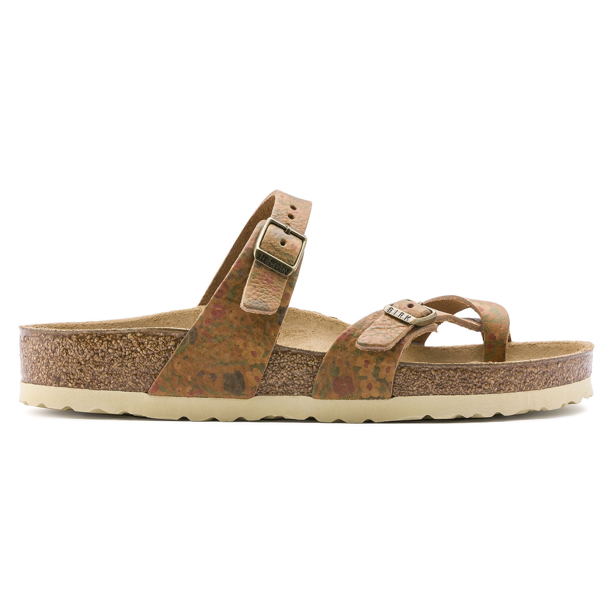 Mayari Natural Leather Vintage Flower Cognac
