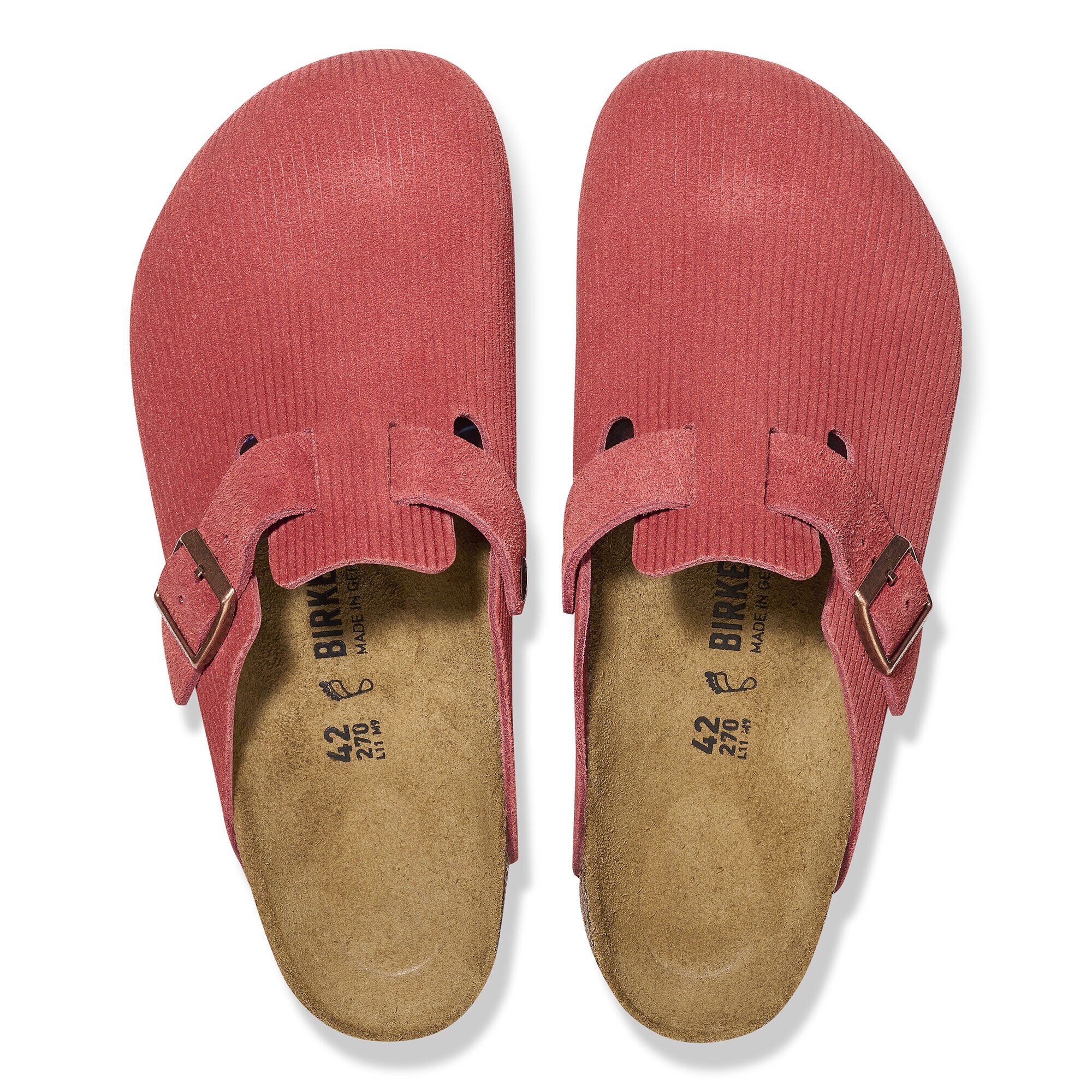 Red discount suede birkenstocks