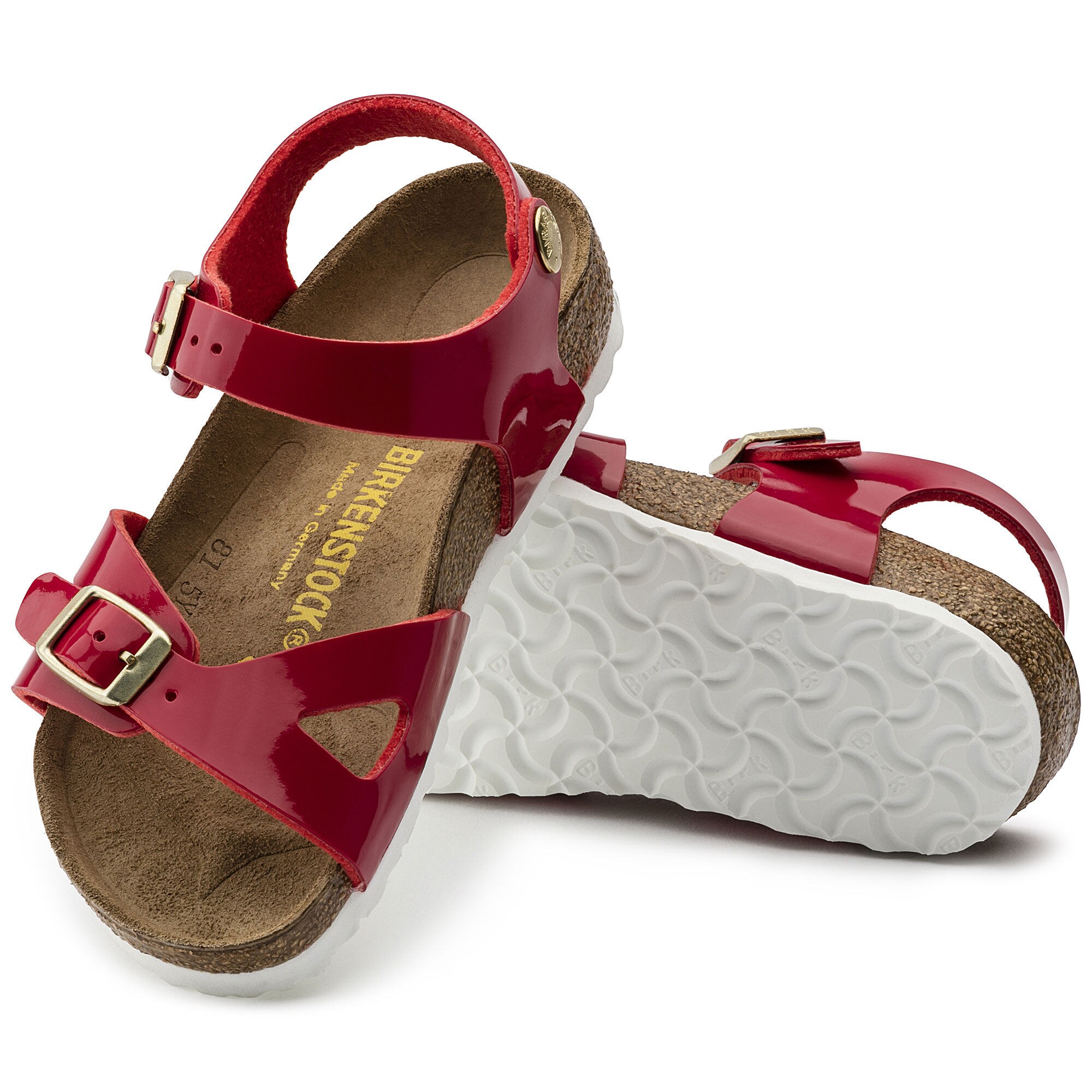 Rio Kids Birko Flor Tango Red Patent