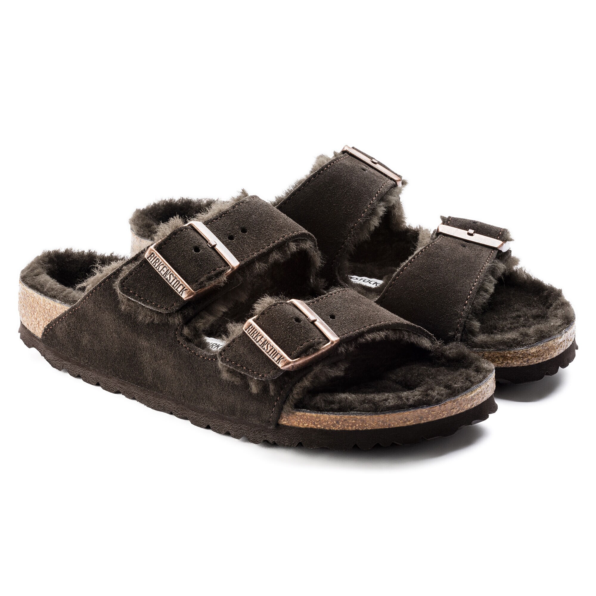 Furry birkenstocks sale discount