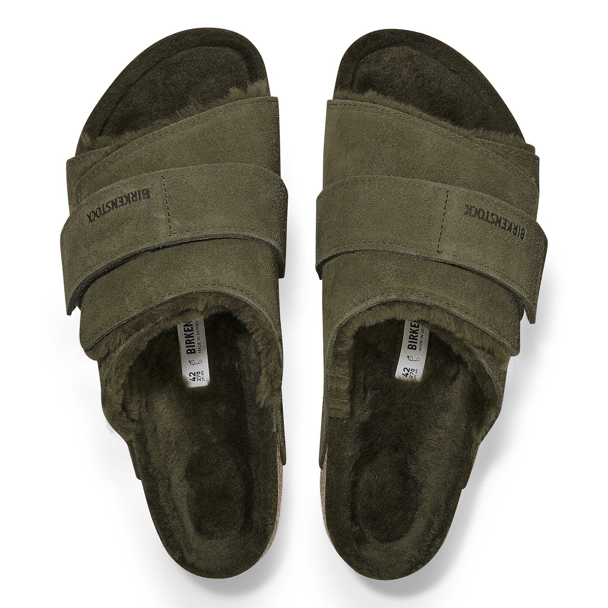 Kyoto Shearling Suede Leather Thyme | BIRKENSTOCK