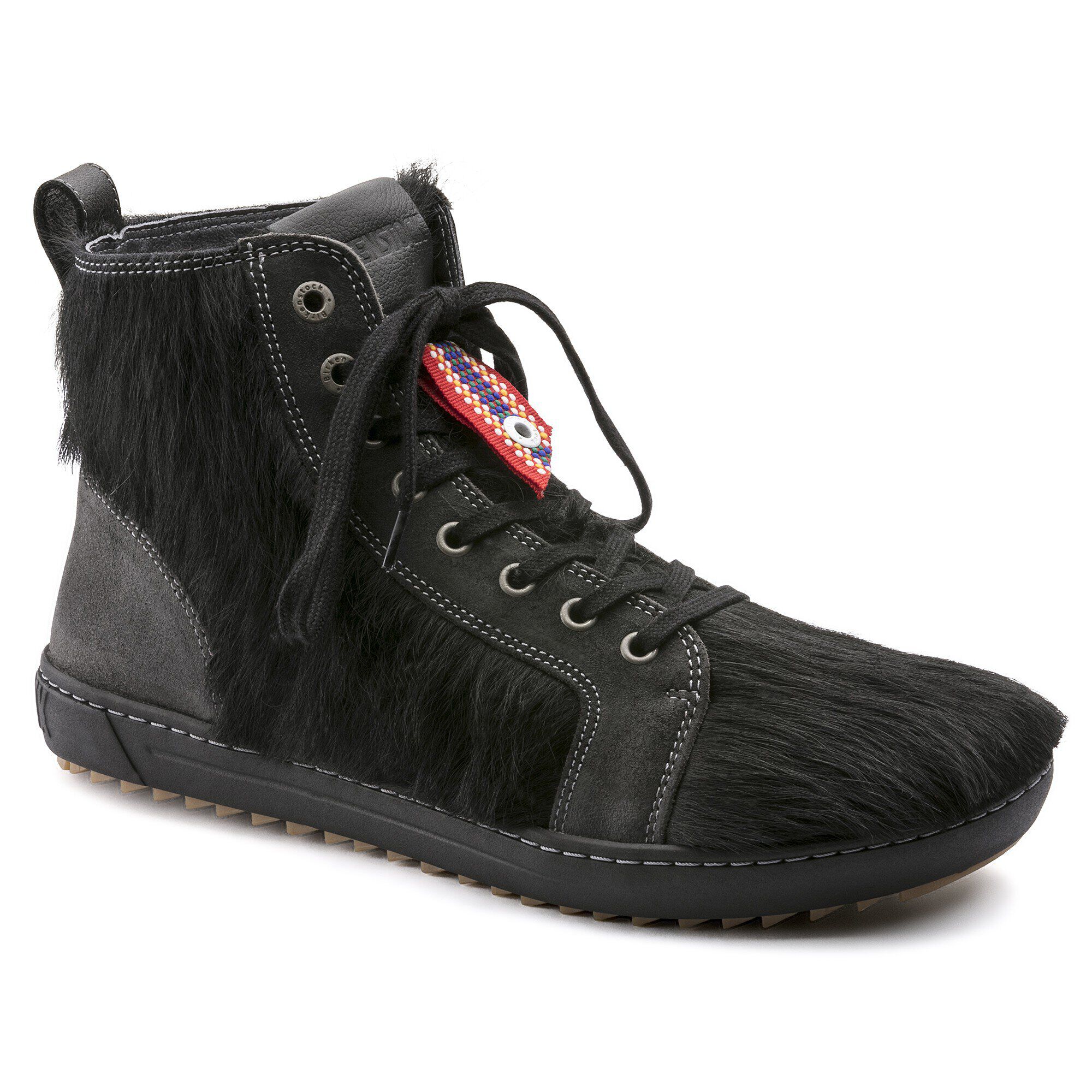 Bartlett Natural Leather Fur Black