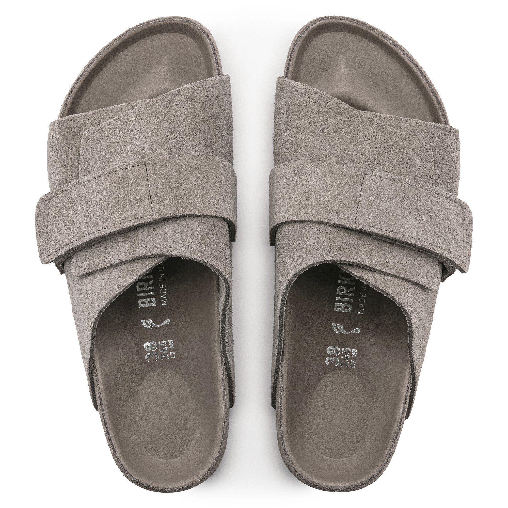 Kyoto Suede Leather Gray Taupe | BIRKENSTOCK