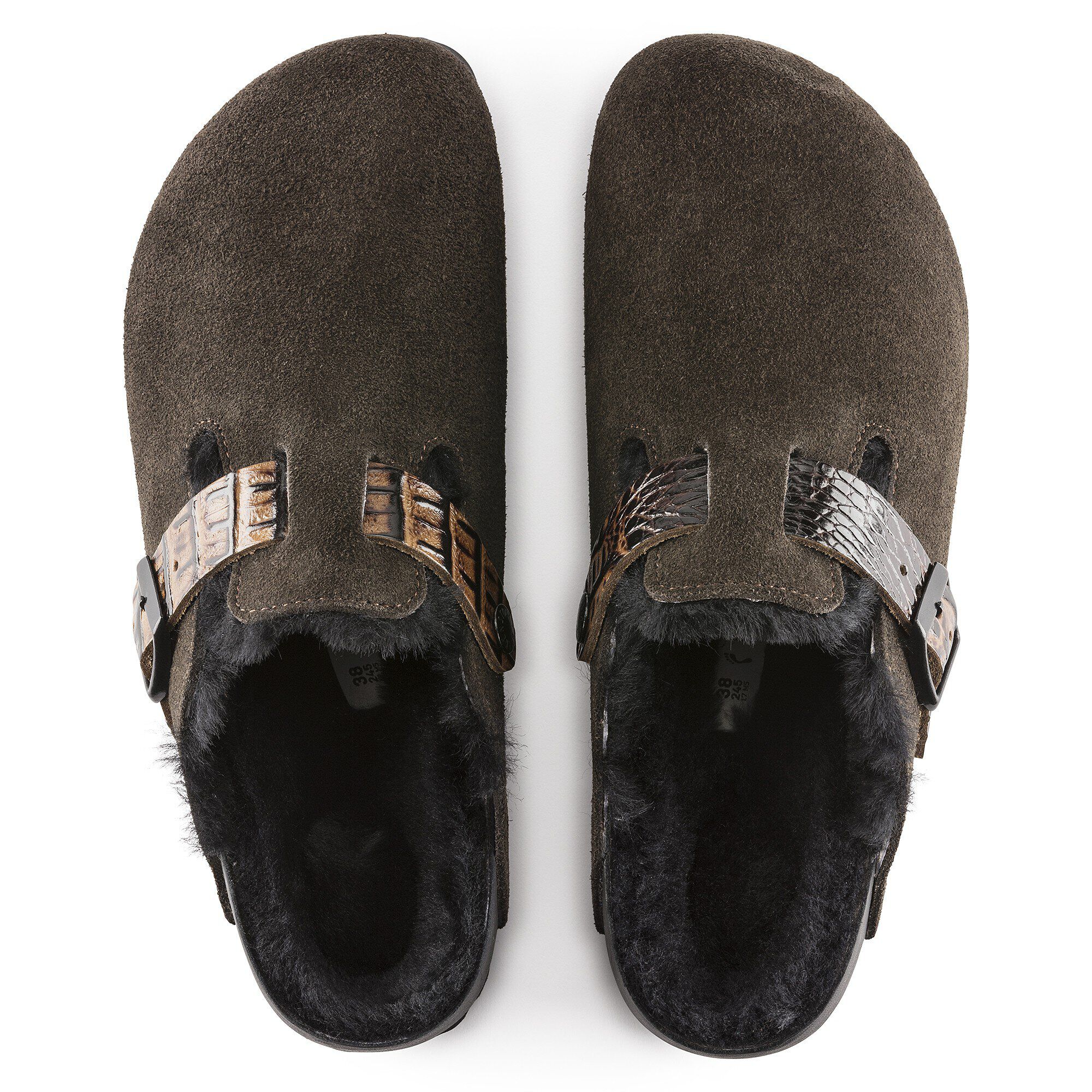 Boston shearling 2025 suede leather birkenstock