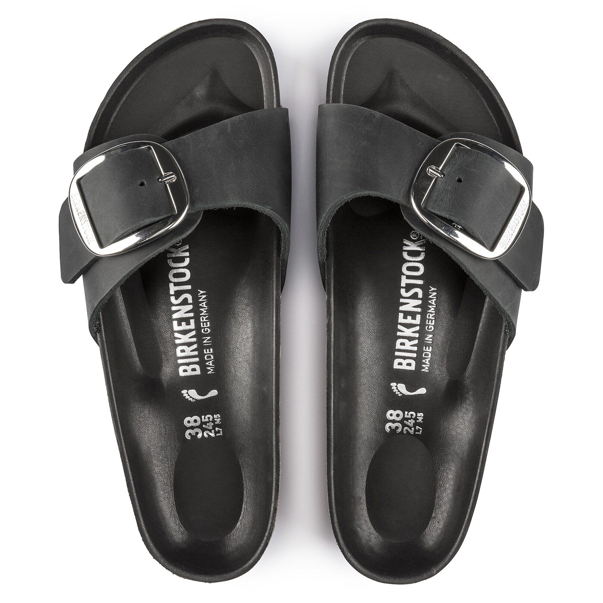 Madrid big buckle birkenstock hotsell black