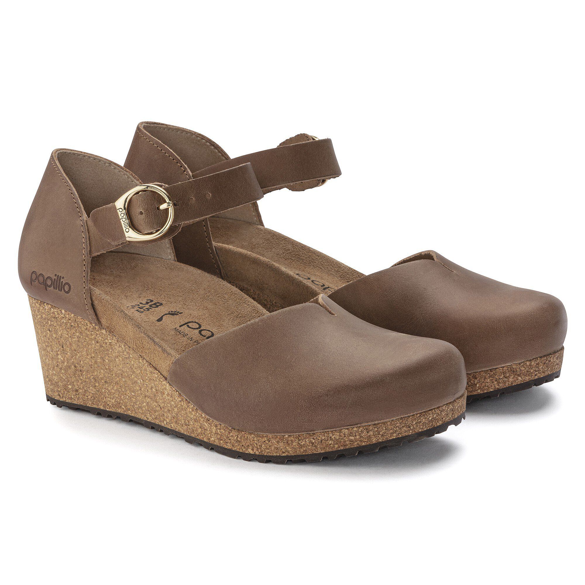 Mary Ring Buckle Oiled Leather Cognac BIRKENSTOCK