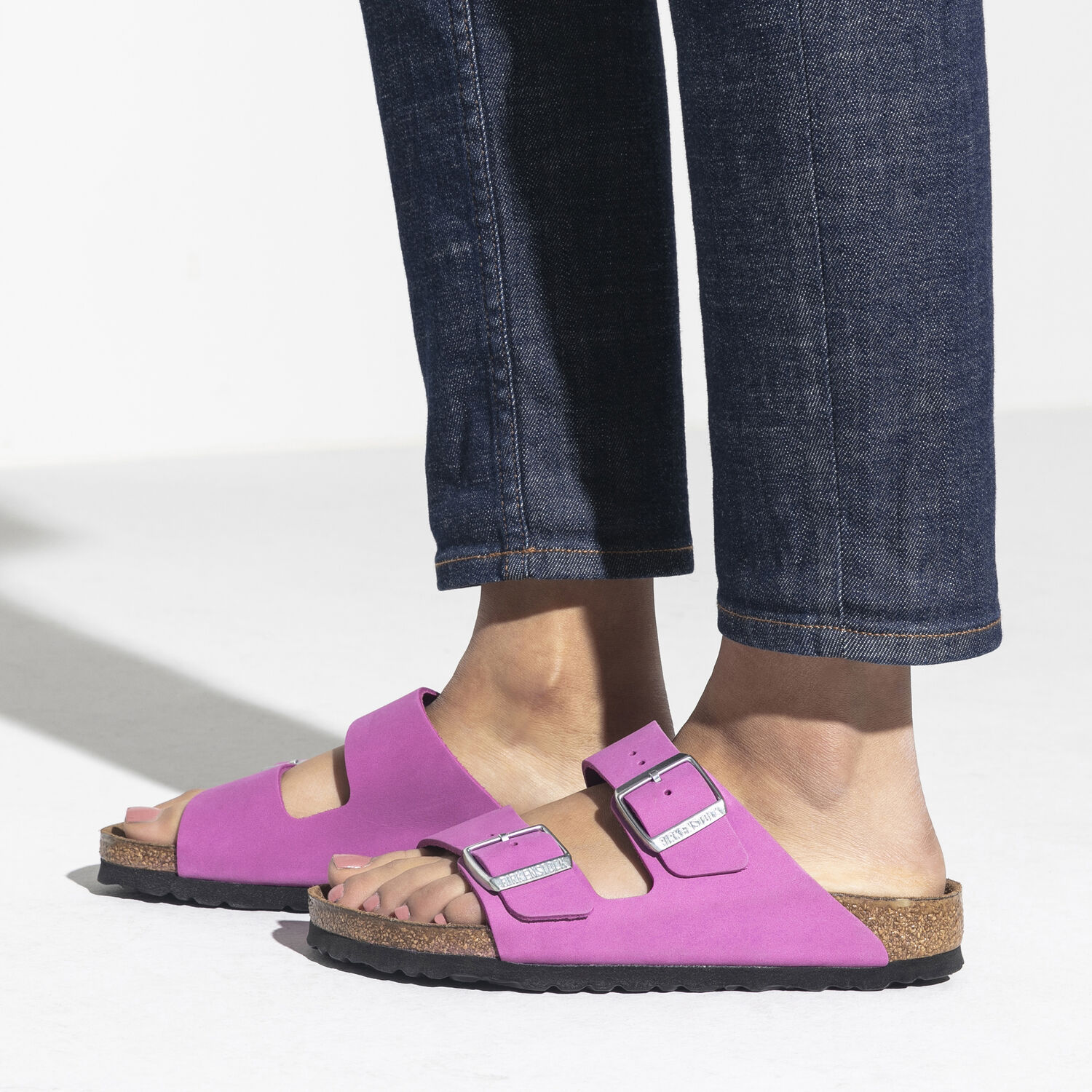 arizona nubuck leather purple orchid