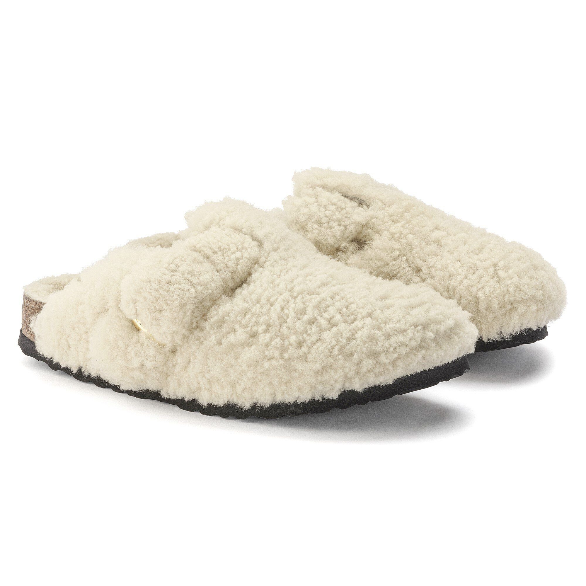 値引 Boston Big Buckle Shearling Teddy Eggshell | BIRKENSTOCK 靴