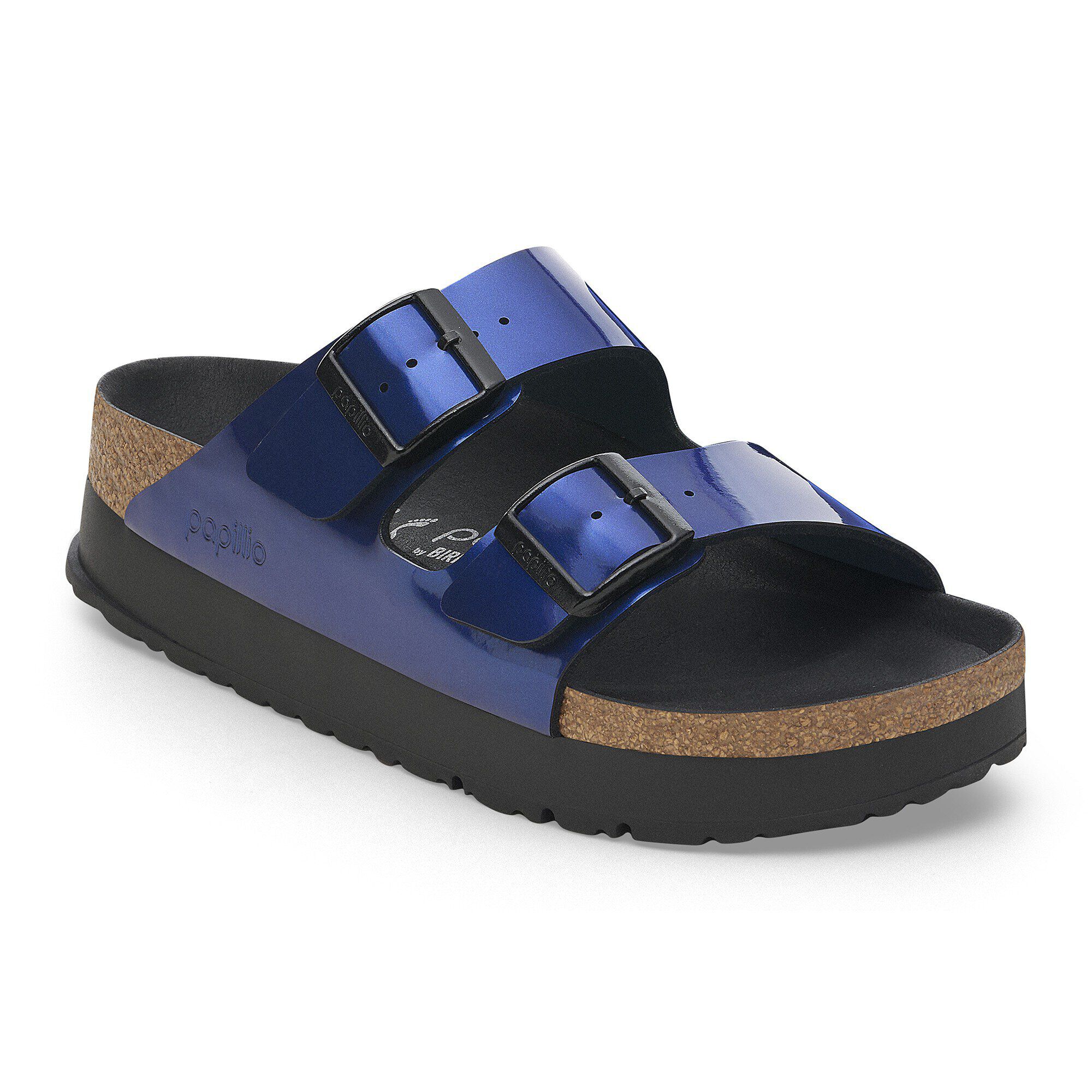 Blue patent birkenstocks best sale