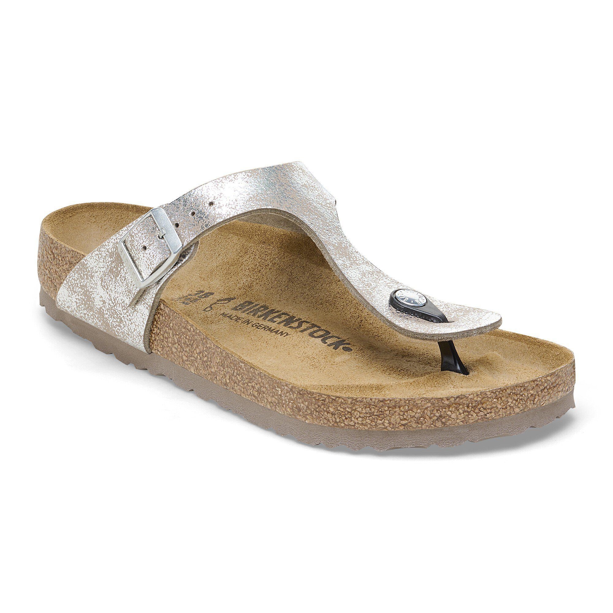 Gizeh Synthetics Washed Metallic Silver BIRKENSTOCK