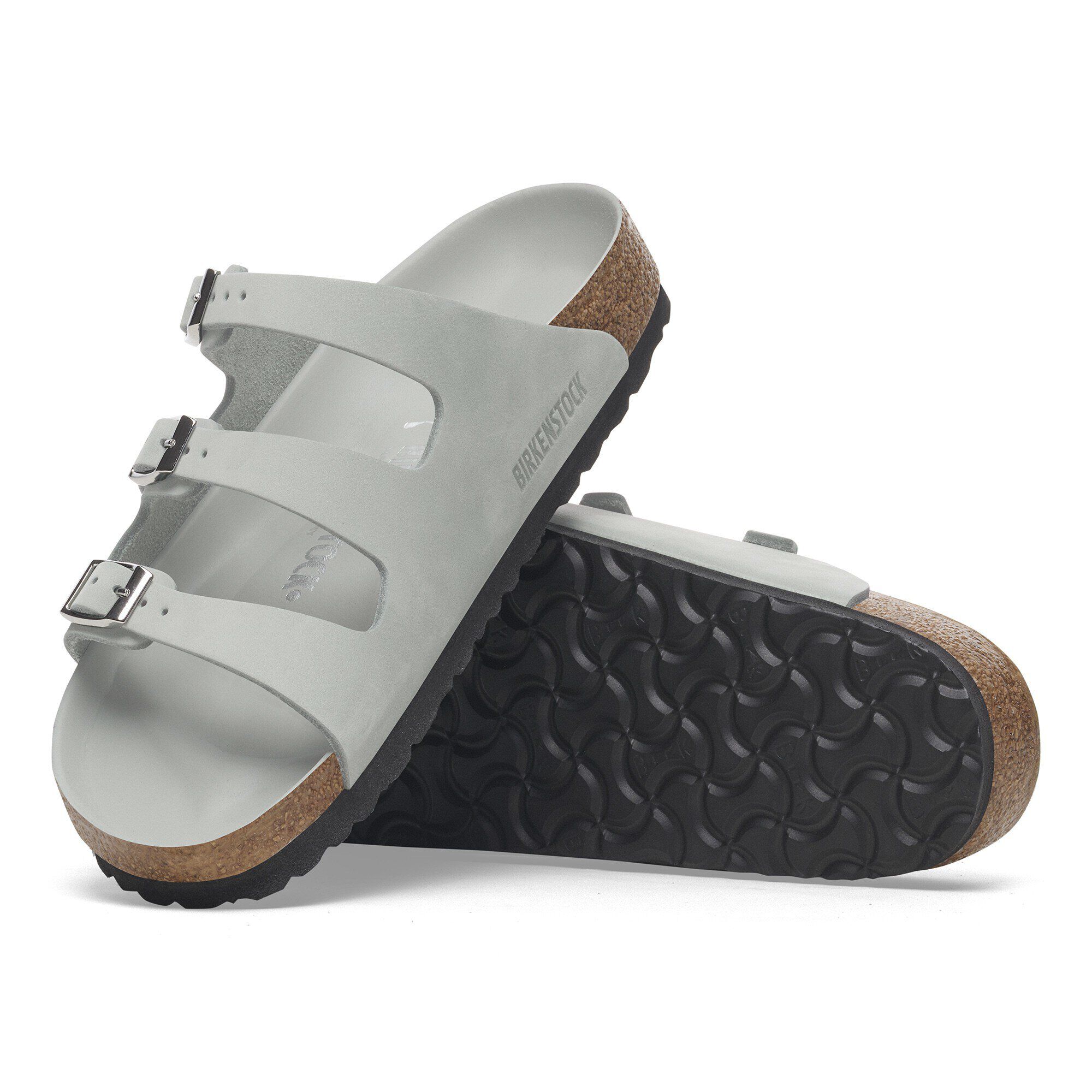 サンダル・ミュール BIRKENSTOCK 1029355 Sandals \"Florida Fresh\" Florida Nubuck Leather Pure Sage | BIRKENSTOCK