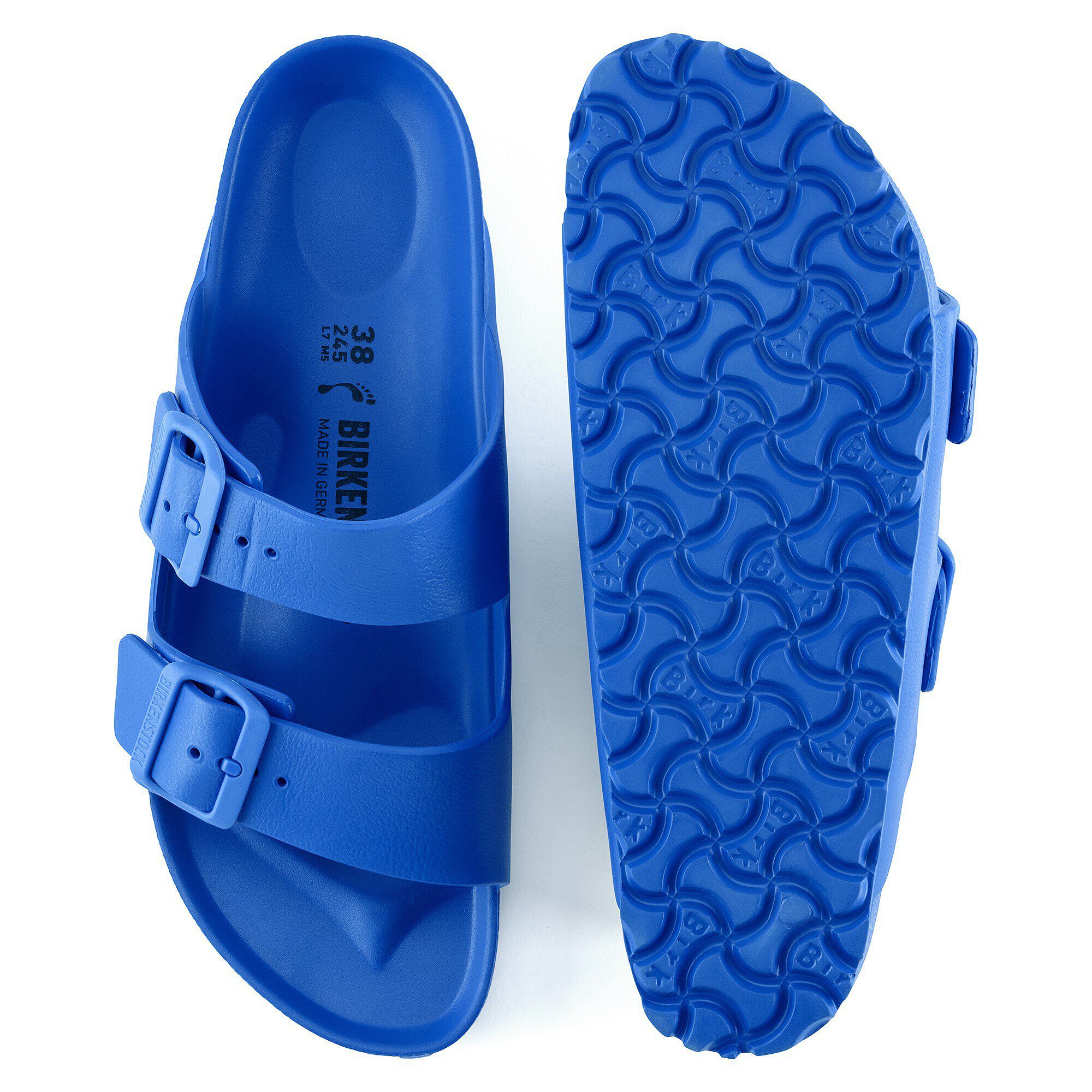 Birkenstock best sale blue plastic