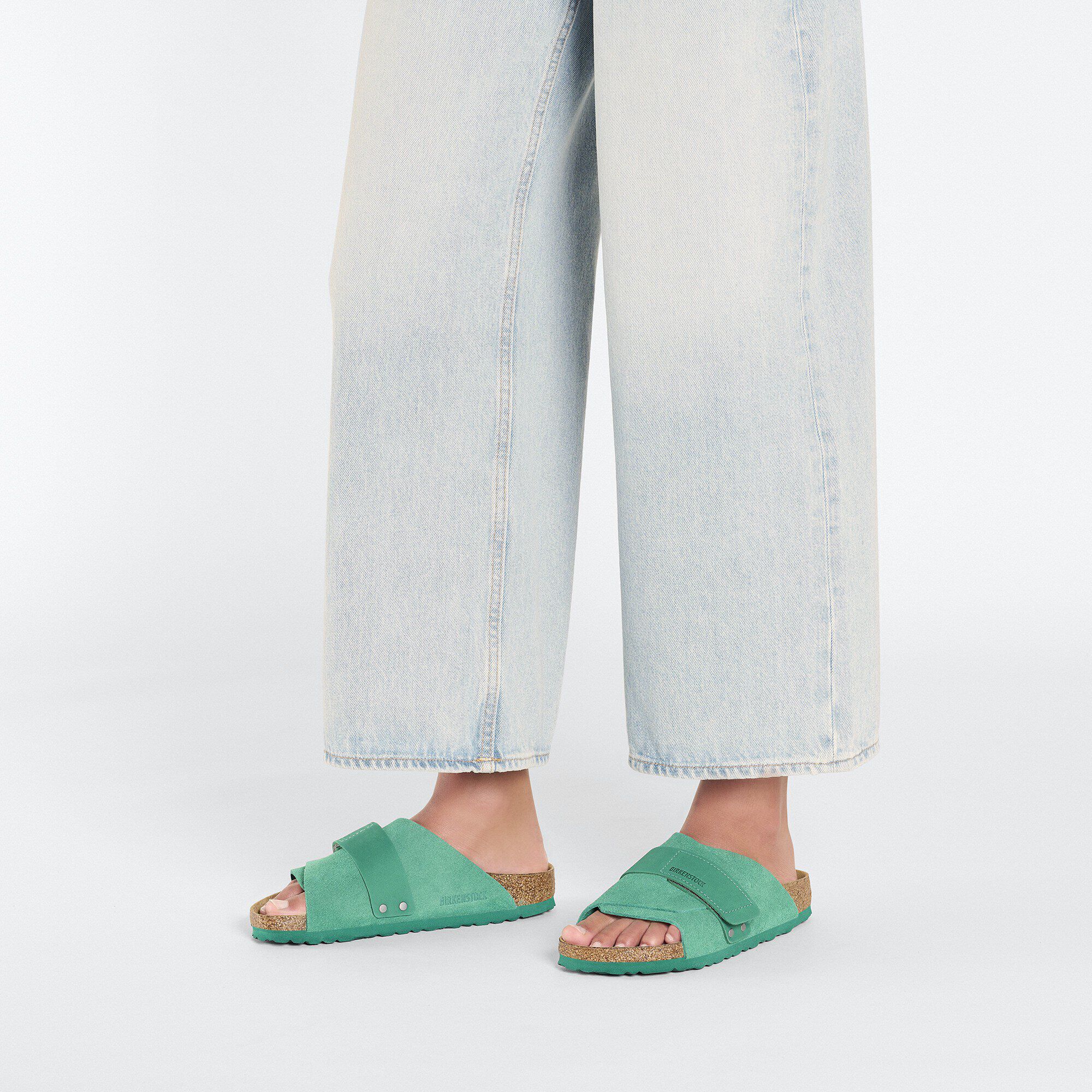 Kyoto Nubuck-Suede Leather Digital Green | BIRKENSTOCK