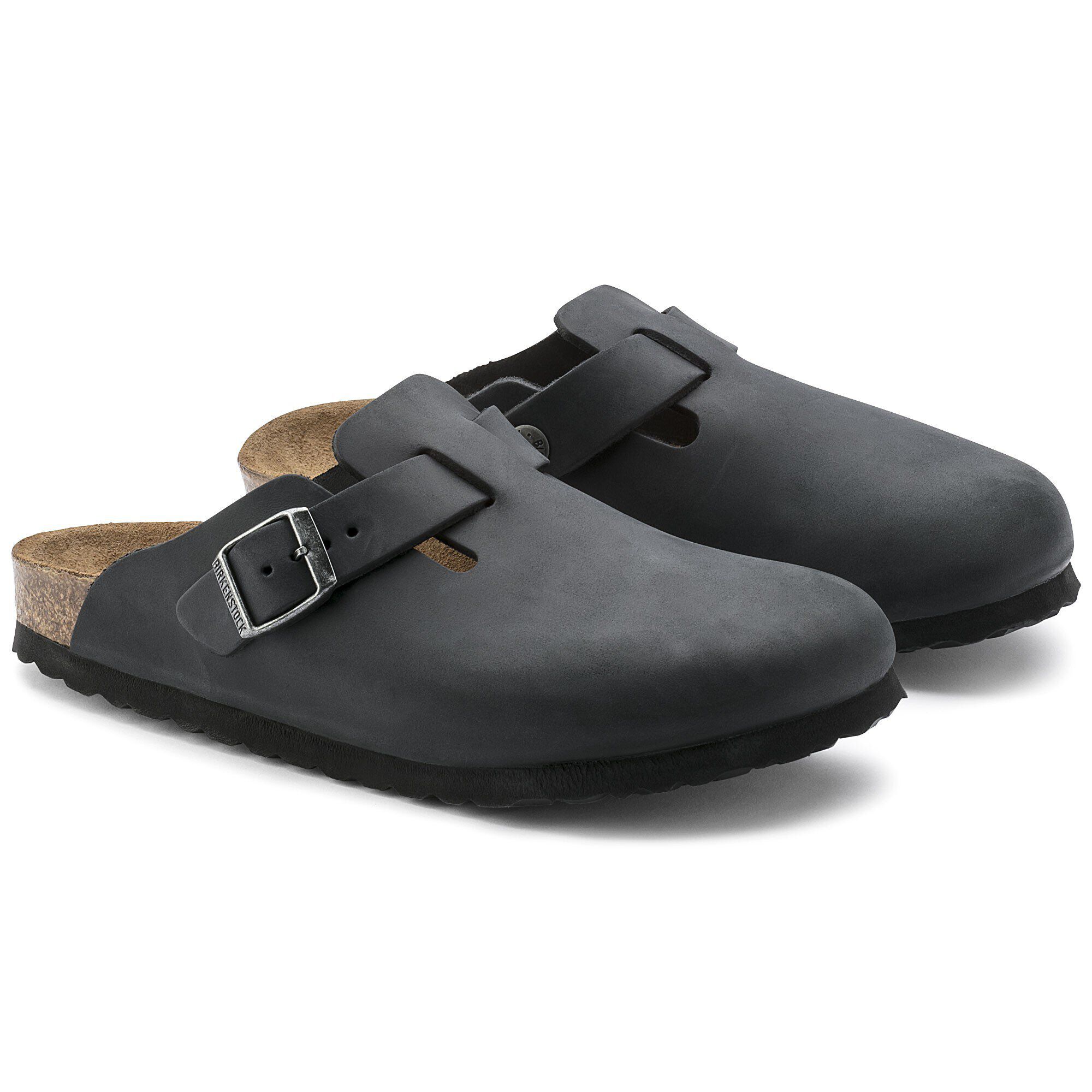 Boston Oiled Leather Black BIRKENSTOCK