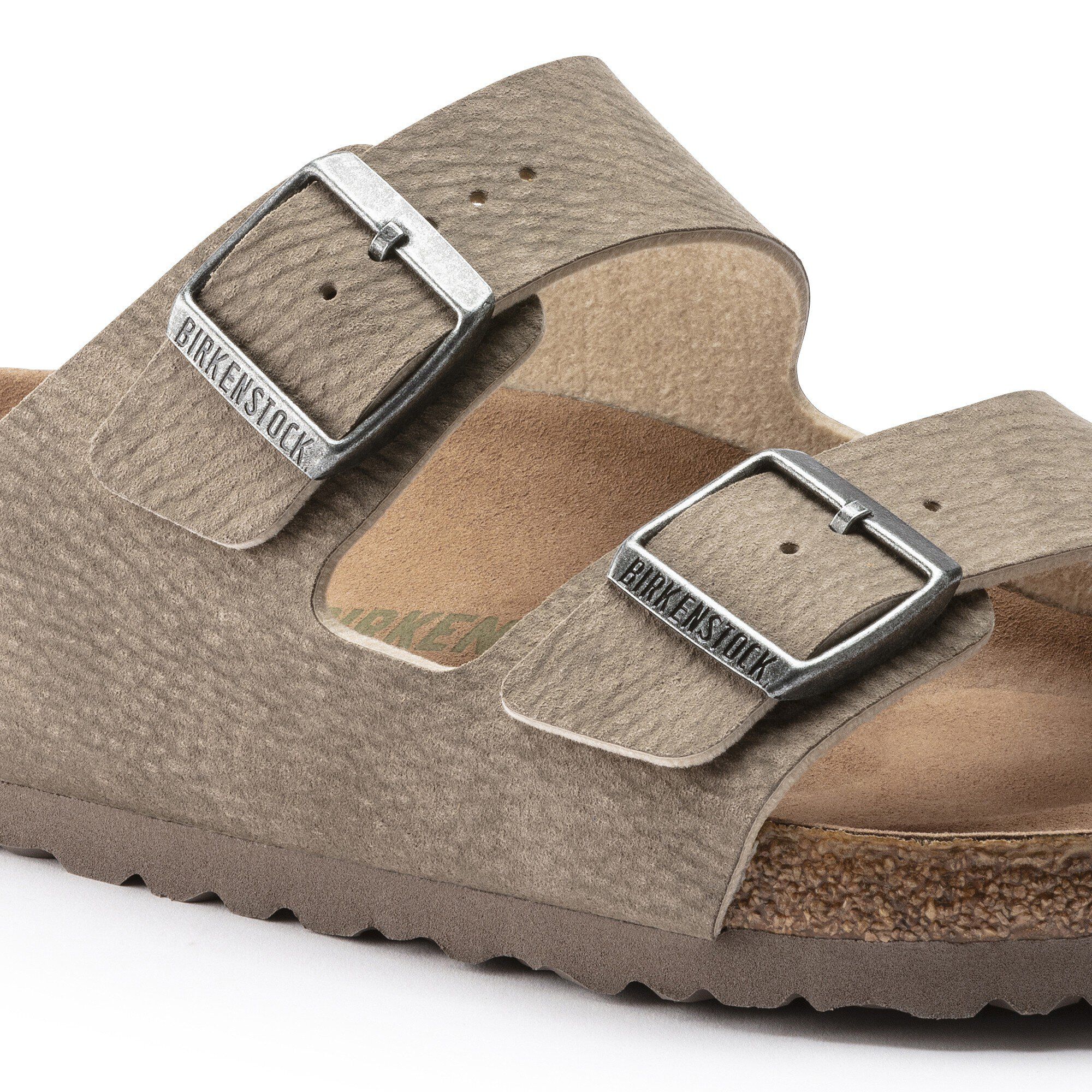 Arizona nubuck leather steer taupe cheap