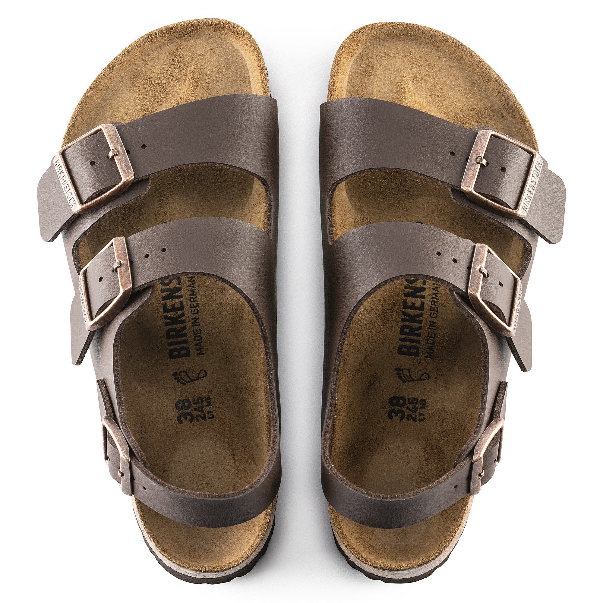 Birkenstock milano brown new arrivals