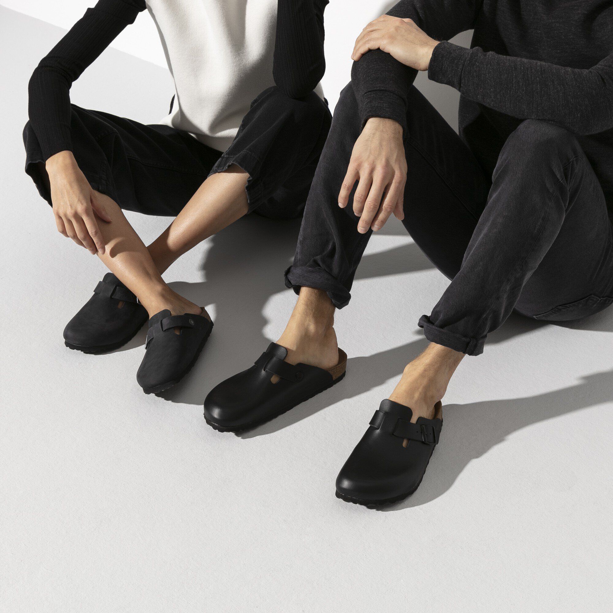 Birkenstock boston leather black store