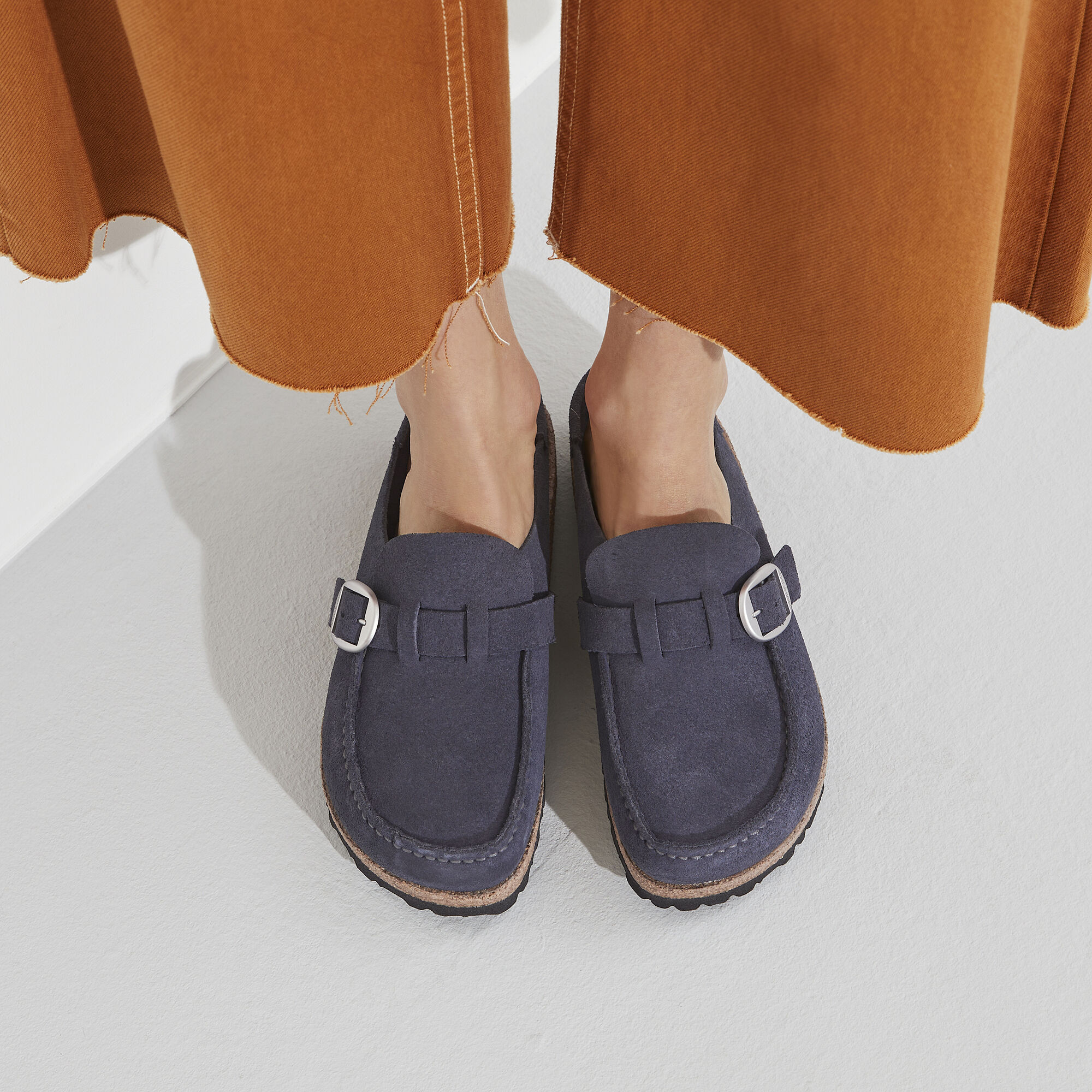 Navy suede deals birkenstocks