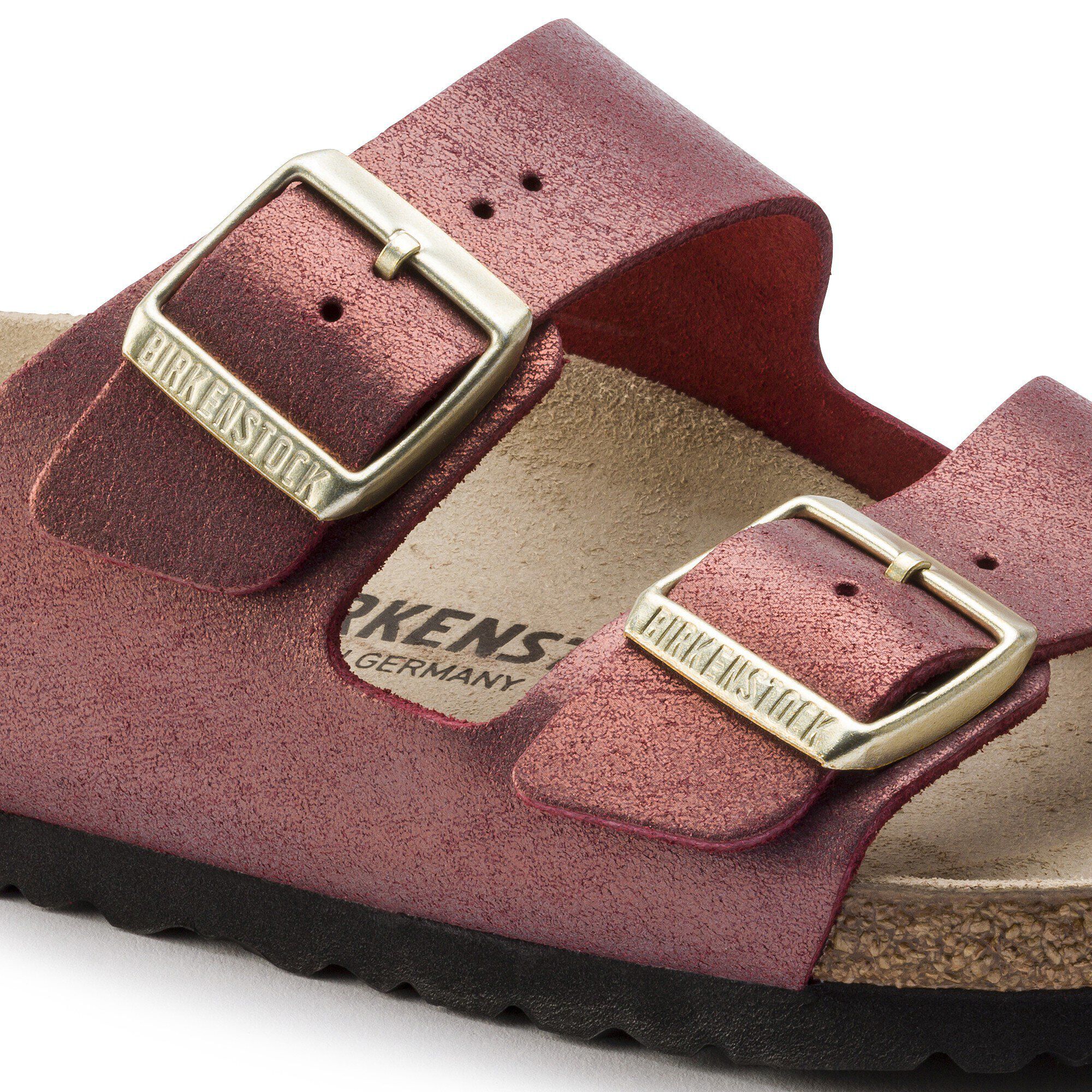 Arizona Suede Leather Washed Metallic Port
