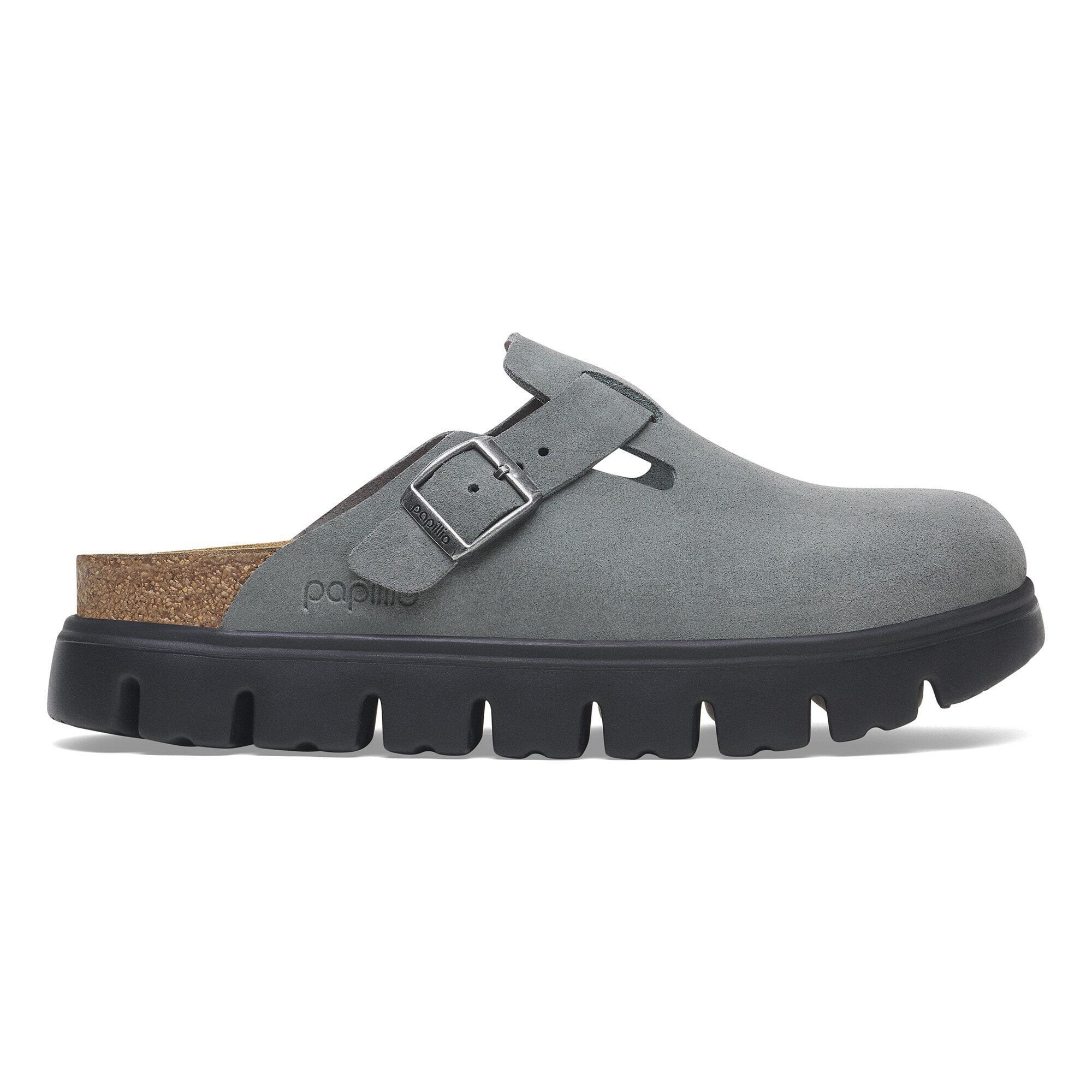 Boston Soft Footbed Suede Leather Black | BIRKENSTOCK