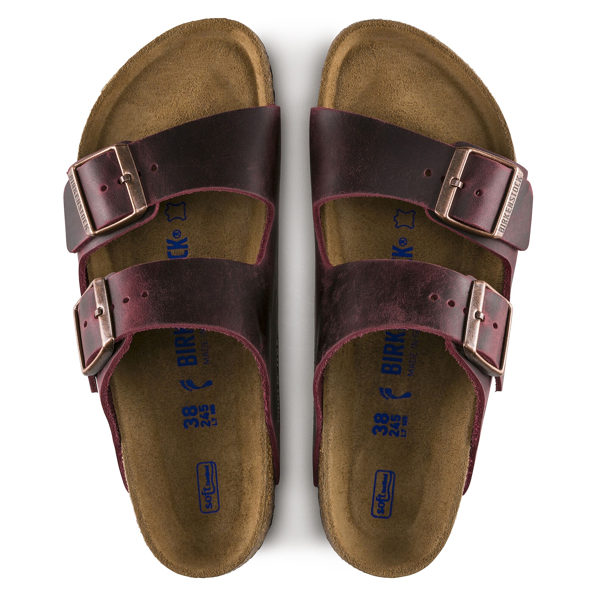 Arizona Soft Footbed Oiled Leather Zinfandel