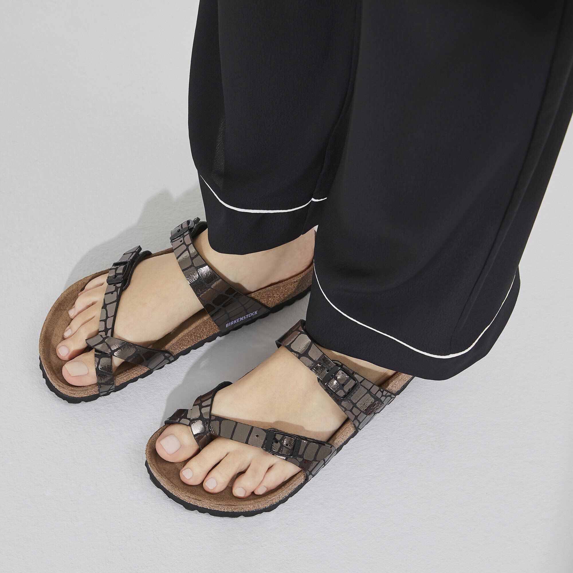 靴 Birkenstock Mayari Mayari Vegan Synthetics Vegan Gray Taupe | BIRKENSTOCK