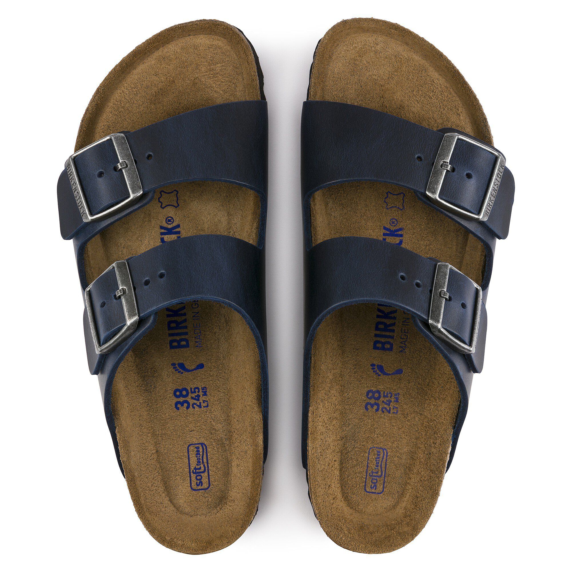 Birkenstock arizona soft sales footbed oiled leather sandal