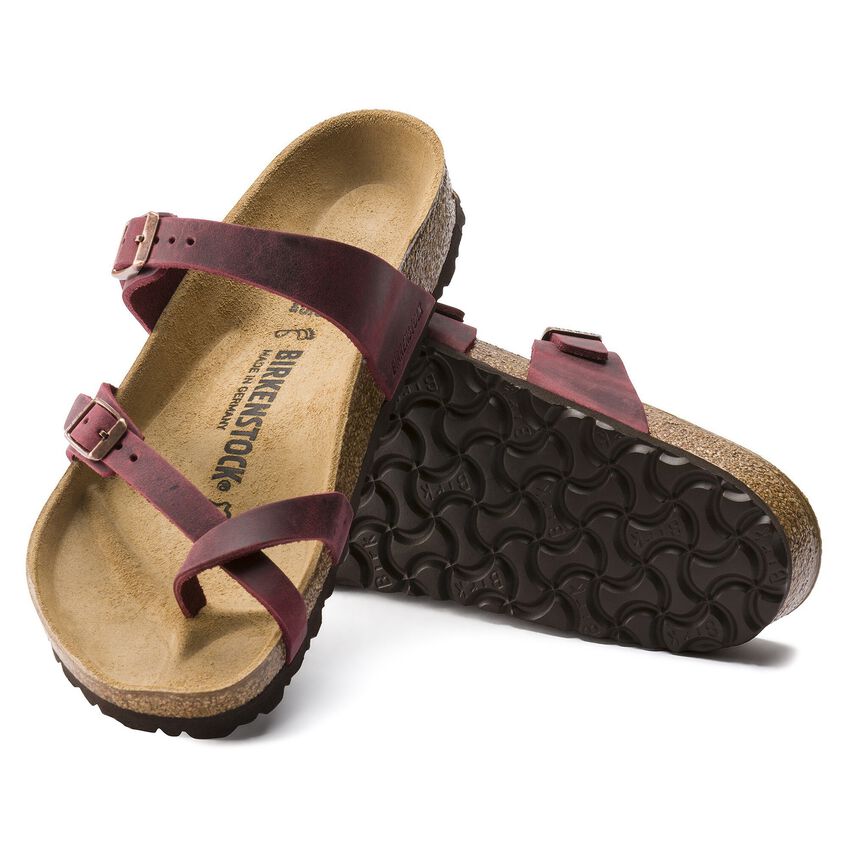 birkenstock mayari oiled leather ochre