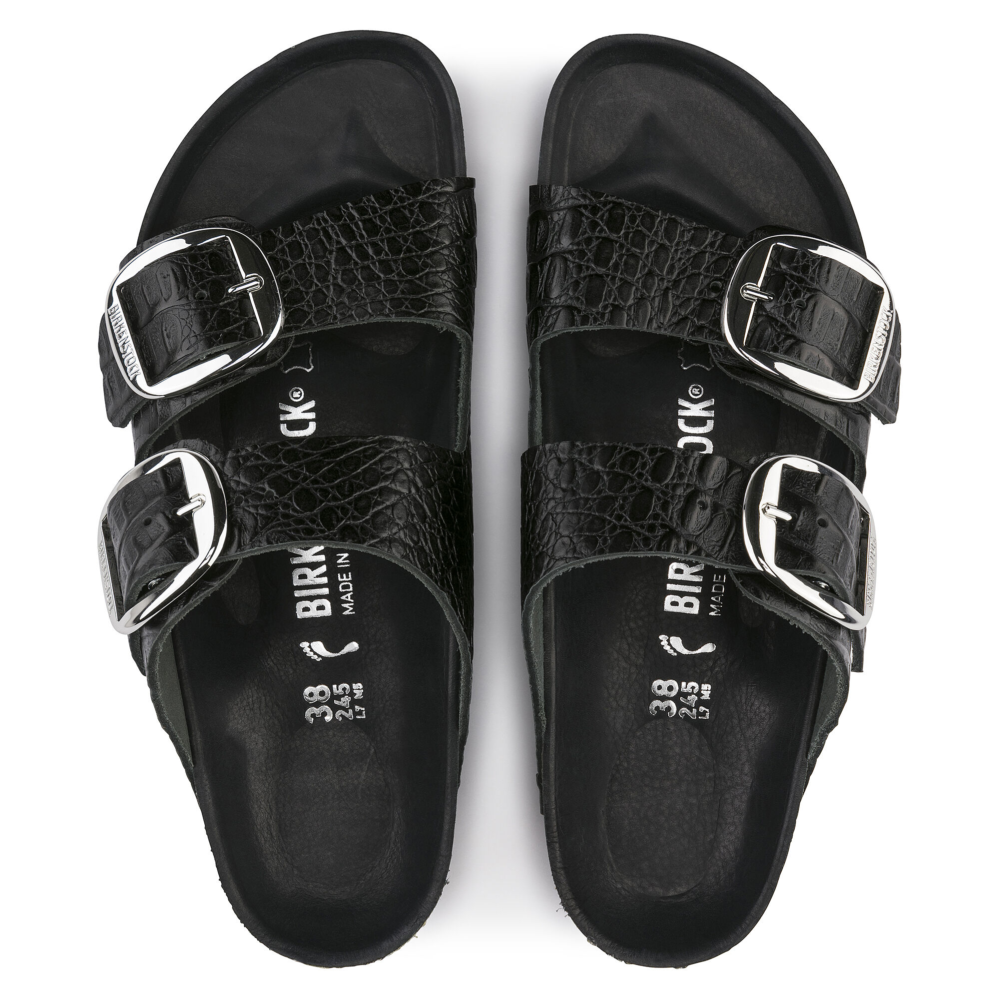 Birkenstock arizona big outlet buckle gator anthracite