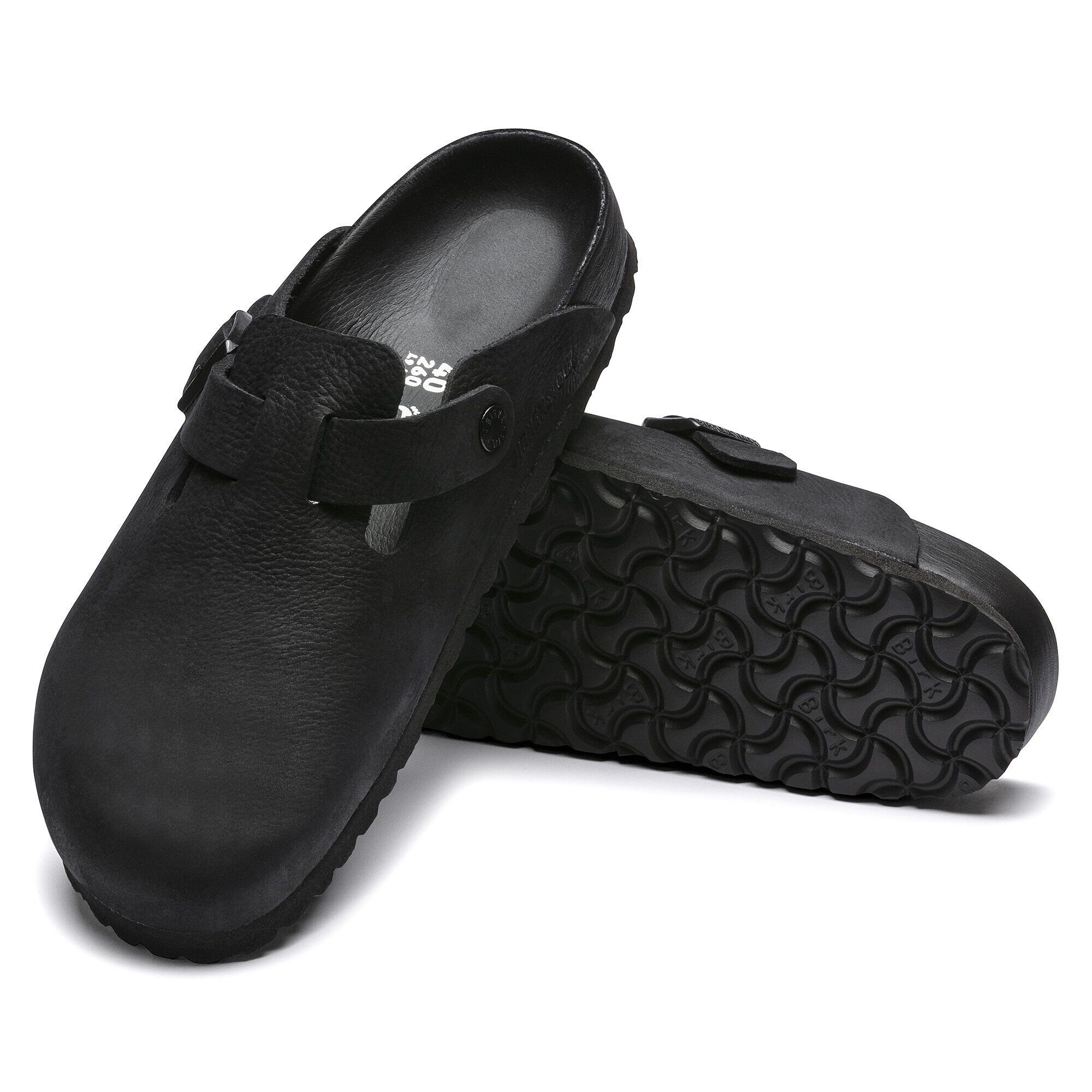 ビルケン BIRKENSTOCK BOSTON 1014420 オールブラック Boston Leather Black | BIRKENSTOCK