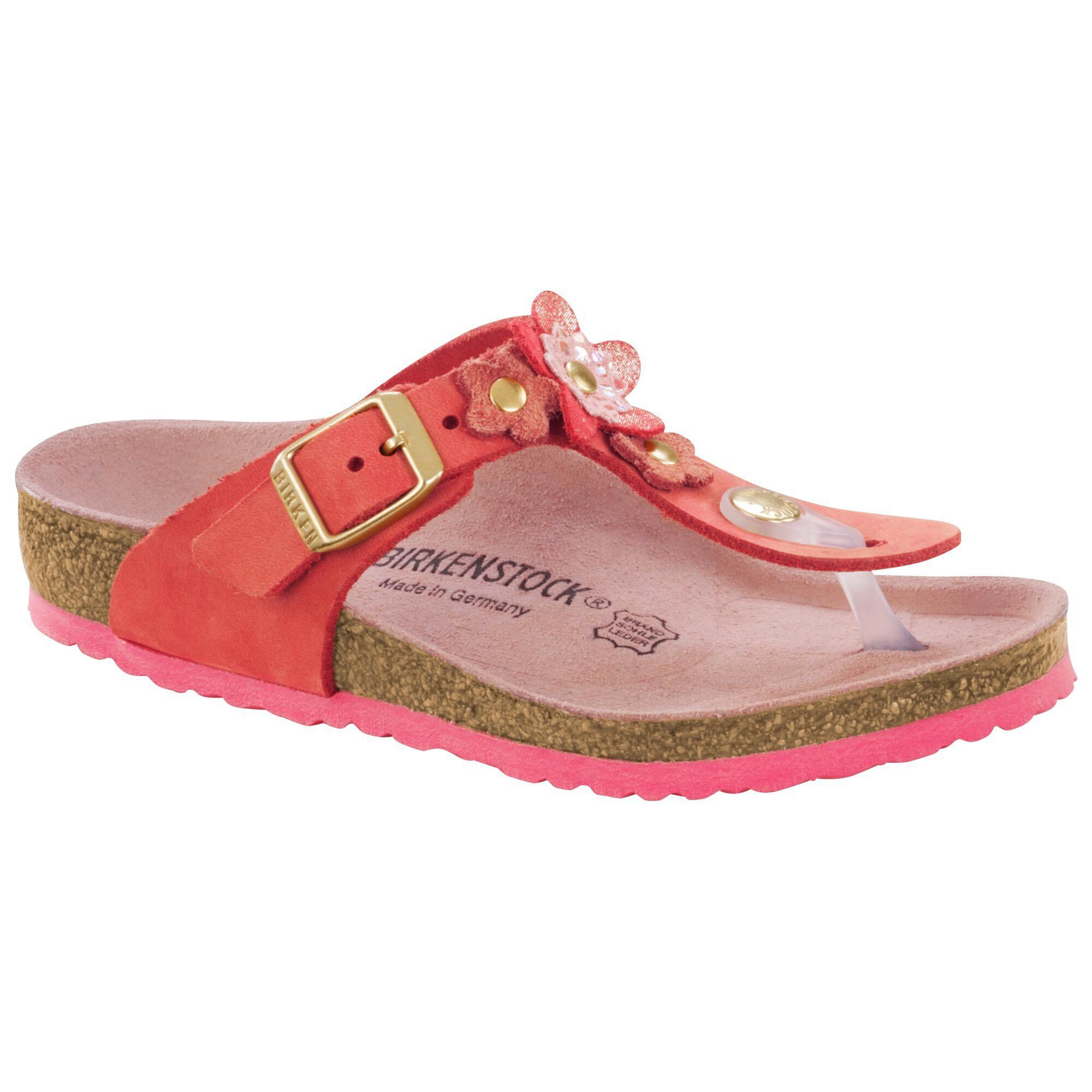 Gizeh Kids Nubuck Leather Natural Tea Rose BIRKENSTOCK